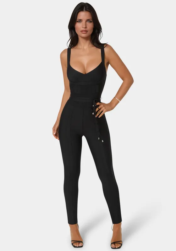 Bandage Knit Sleeveless Catsuit sold by Bebe