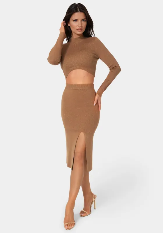 Lurex Rib Cropped Kit Set made by Jump