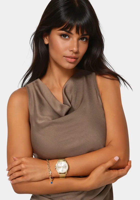 Watch & 'Travel Theme' Handbag Charm Set sold by Bebe