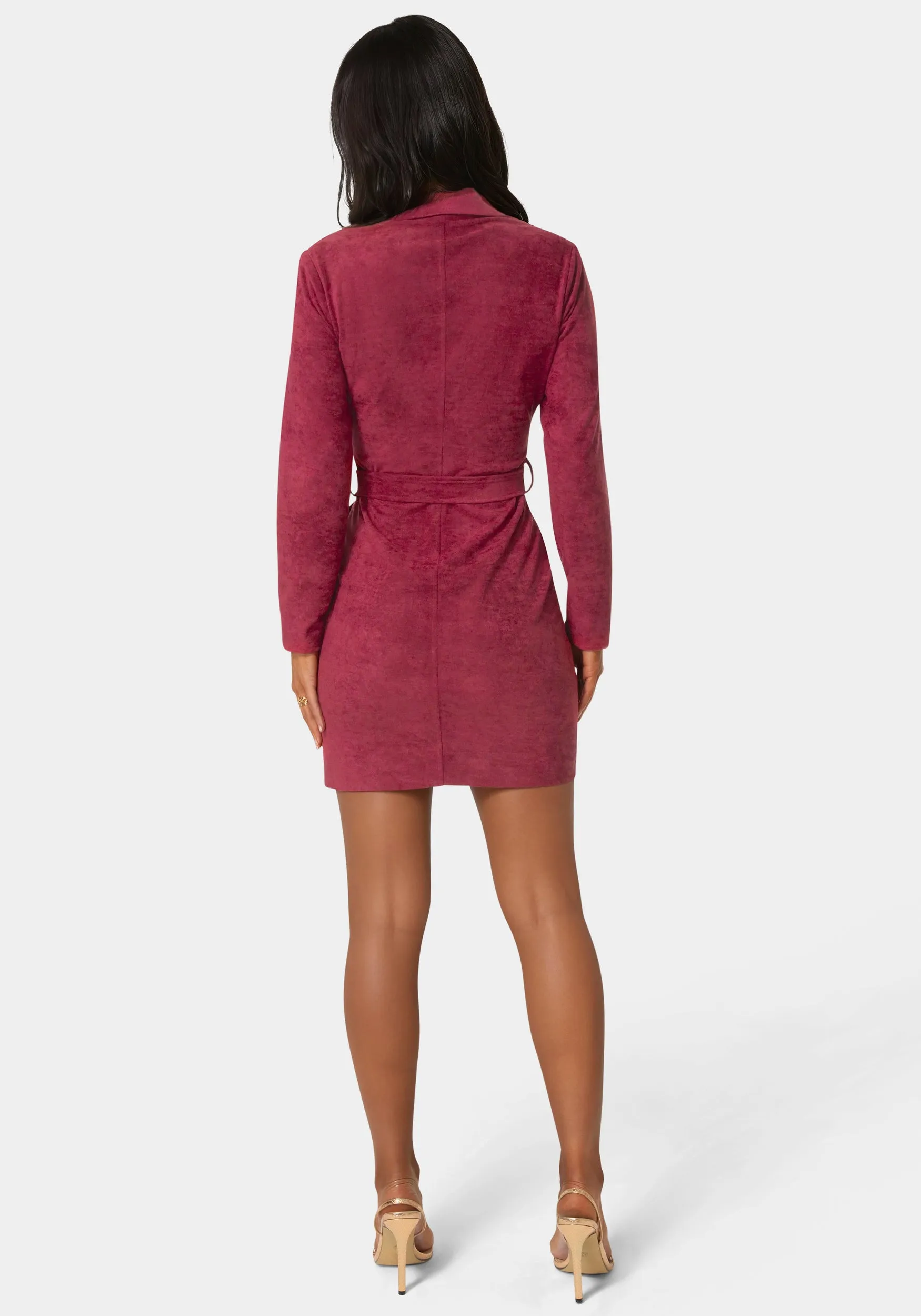 Faux Suede Moto Dress sold by Bebe product image thumbnail 3