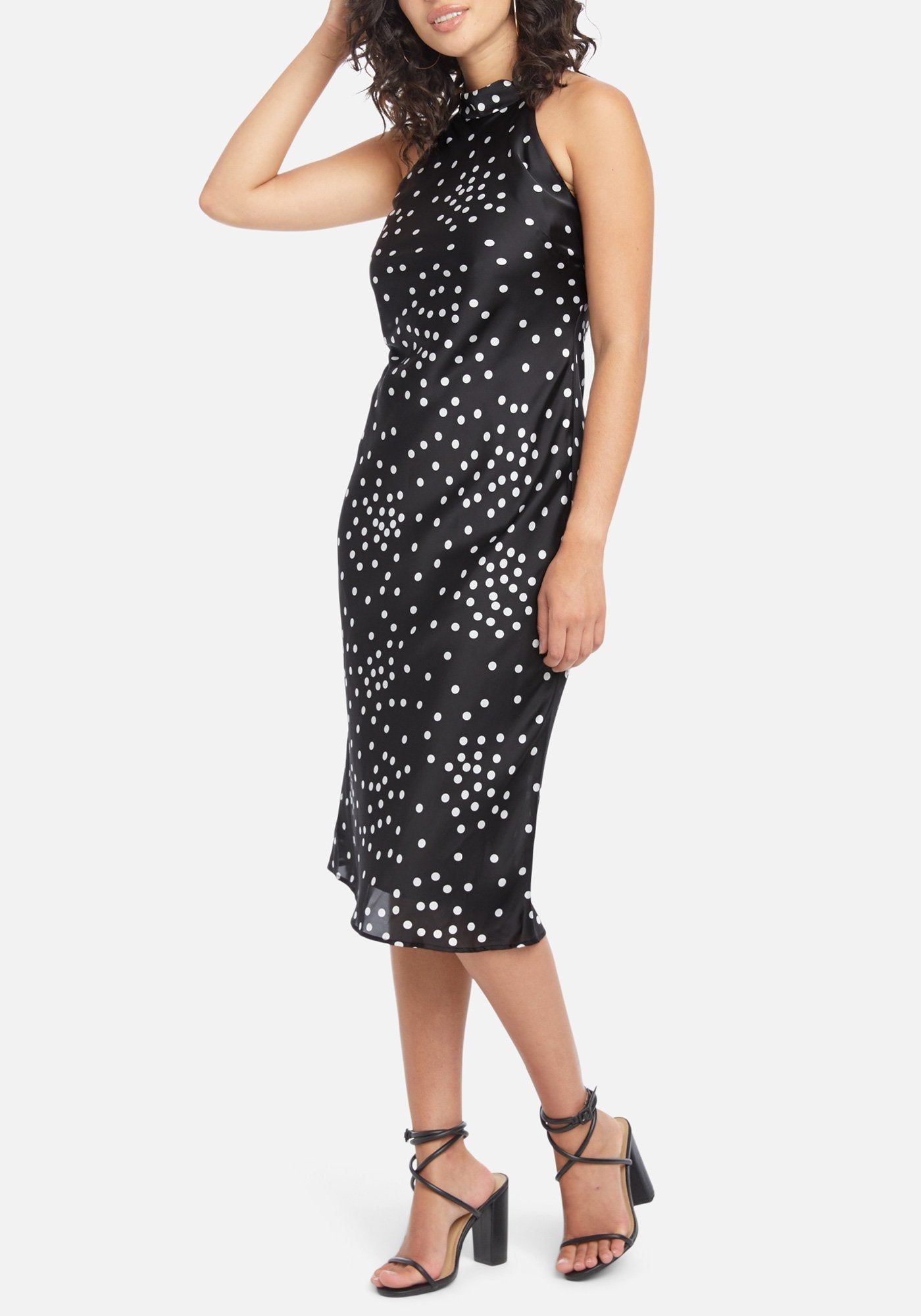 Polka Dot Halter Midi sold by Bebe product image thumbnail 2