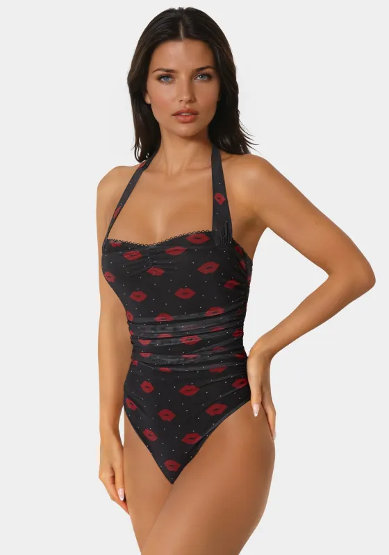 Halter Neck Bodysuit sold by Bebe