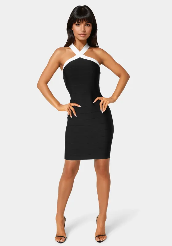Halter Bandage Dress sold by Bebe