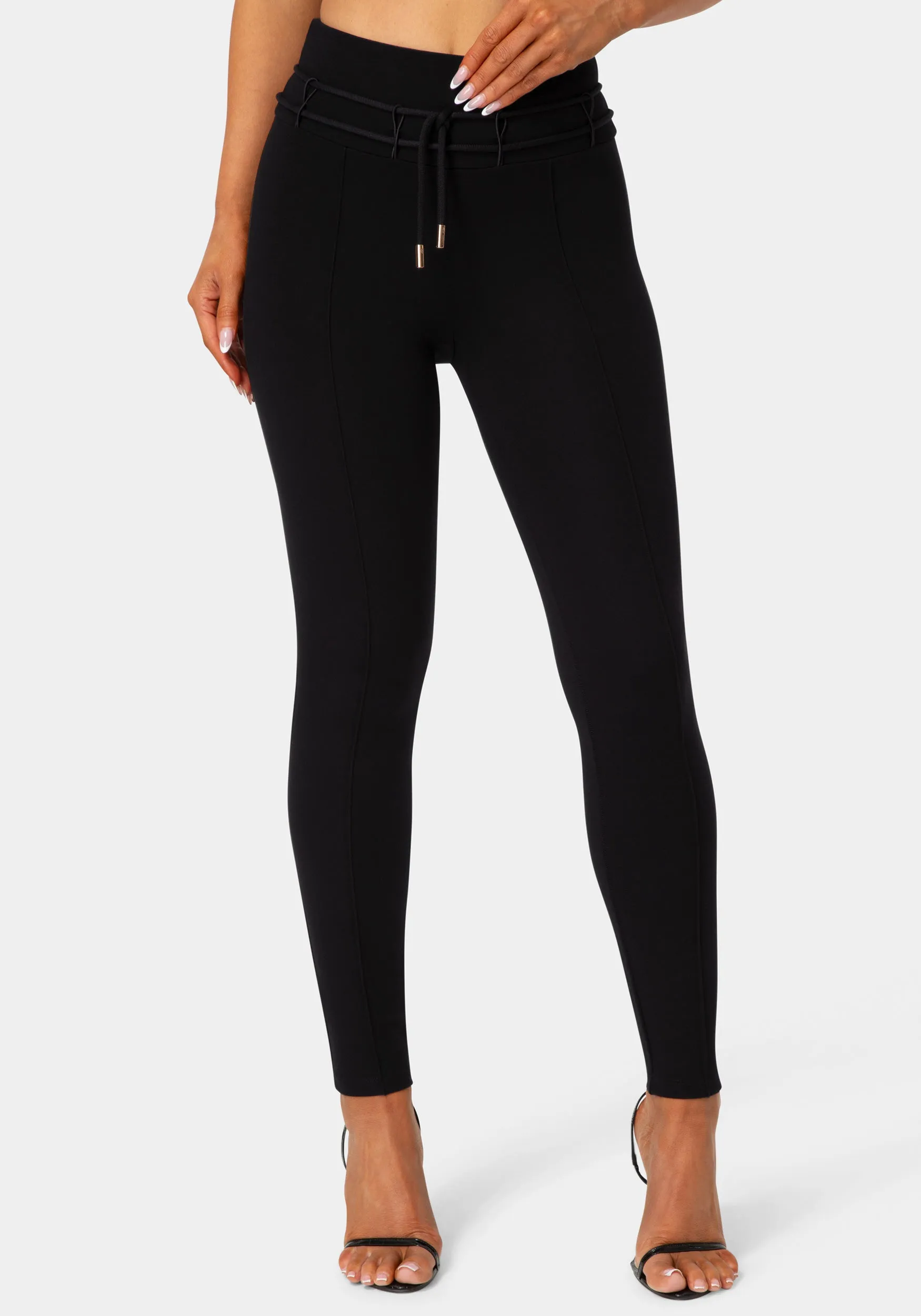 High Waist Thin Belts Legging sold by Bebe