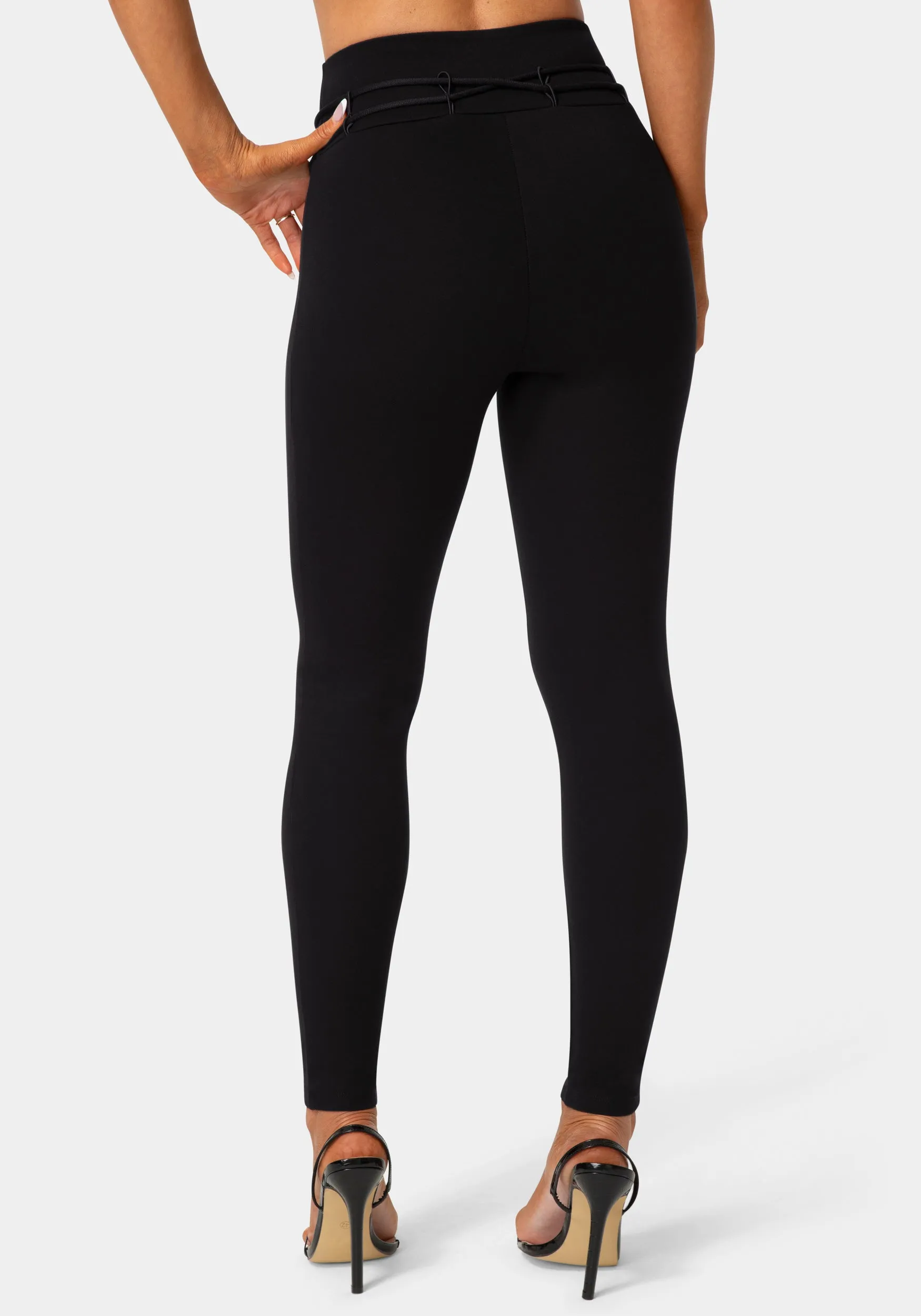 High Waist Thin Belts Legging sold by Bebe product image thumbnail 3
