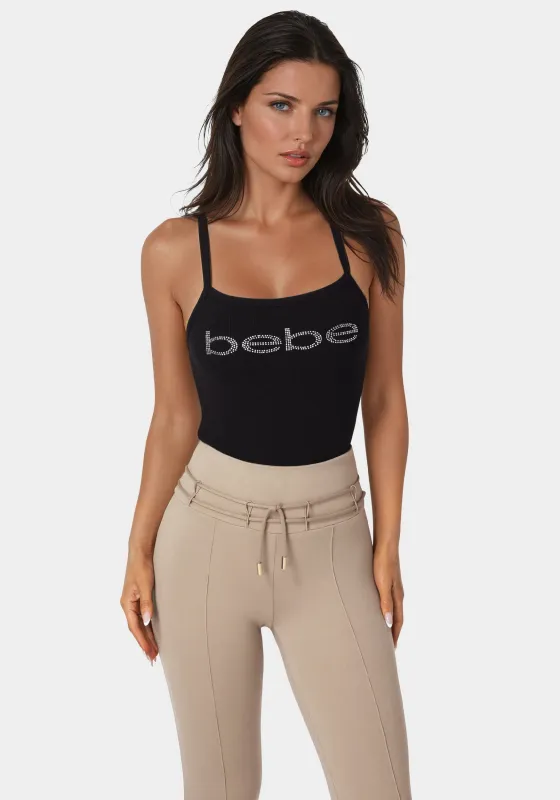 Bebe Logo Racer Back Rib Tank sold by Bebe