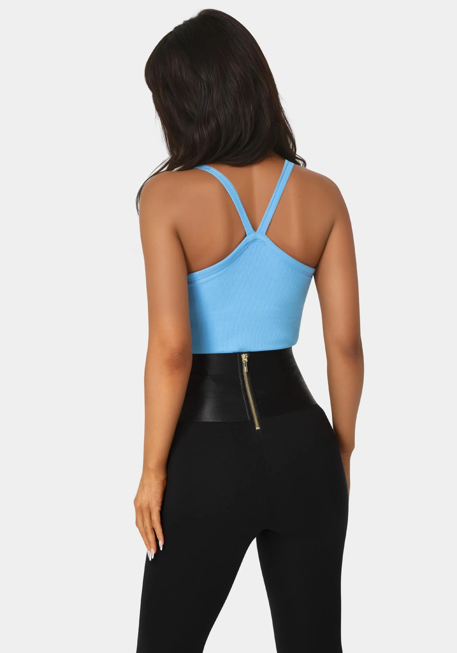 Bebe Logo Racer Back Rib Tank sold by Bebe product image thumbnail 2