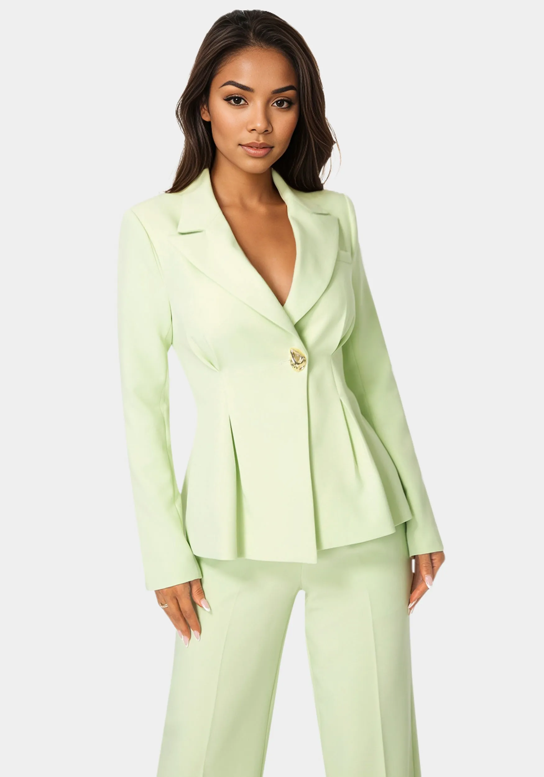 Tailored Pleat Details Blazer sold by Bebe