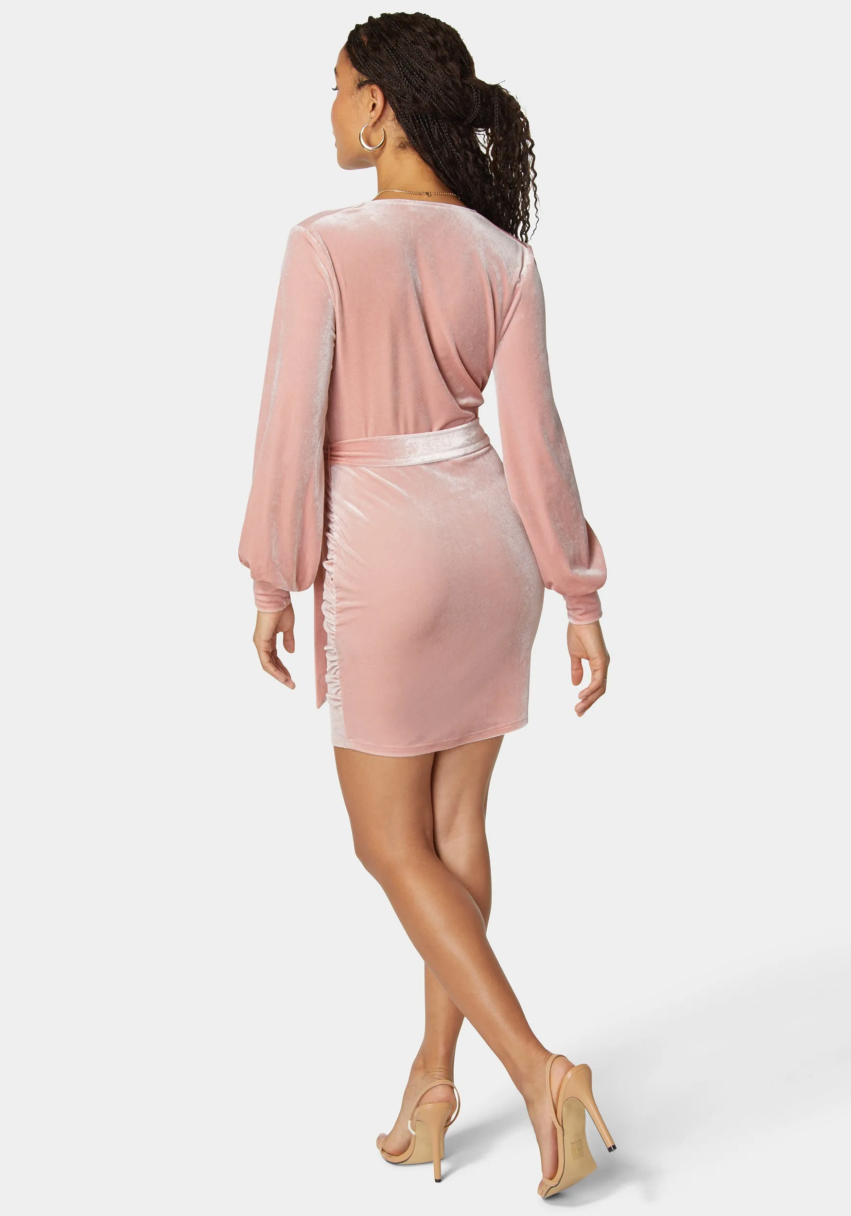 Velvet Utility Mini Dress sold by Bebe product image thumbnail 3
