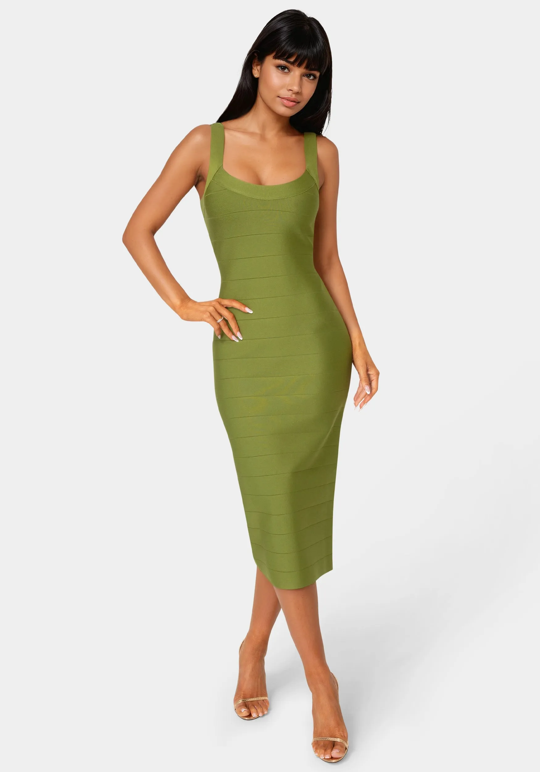 Bandage Midi Tank Dress sold by Bebe