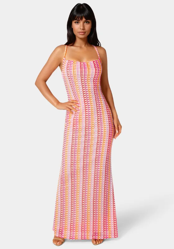 Printed Bodycon Maxi Dress sold by Bebe
