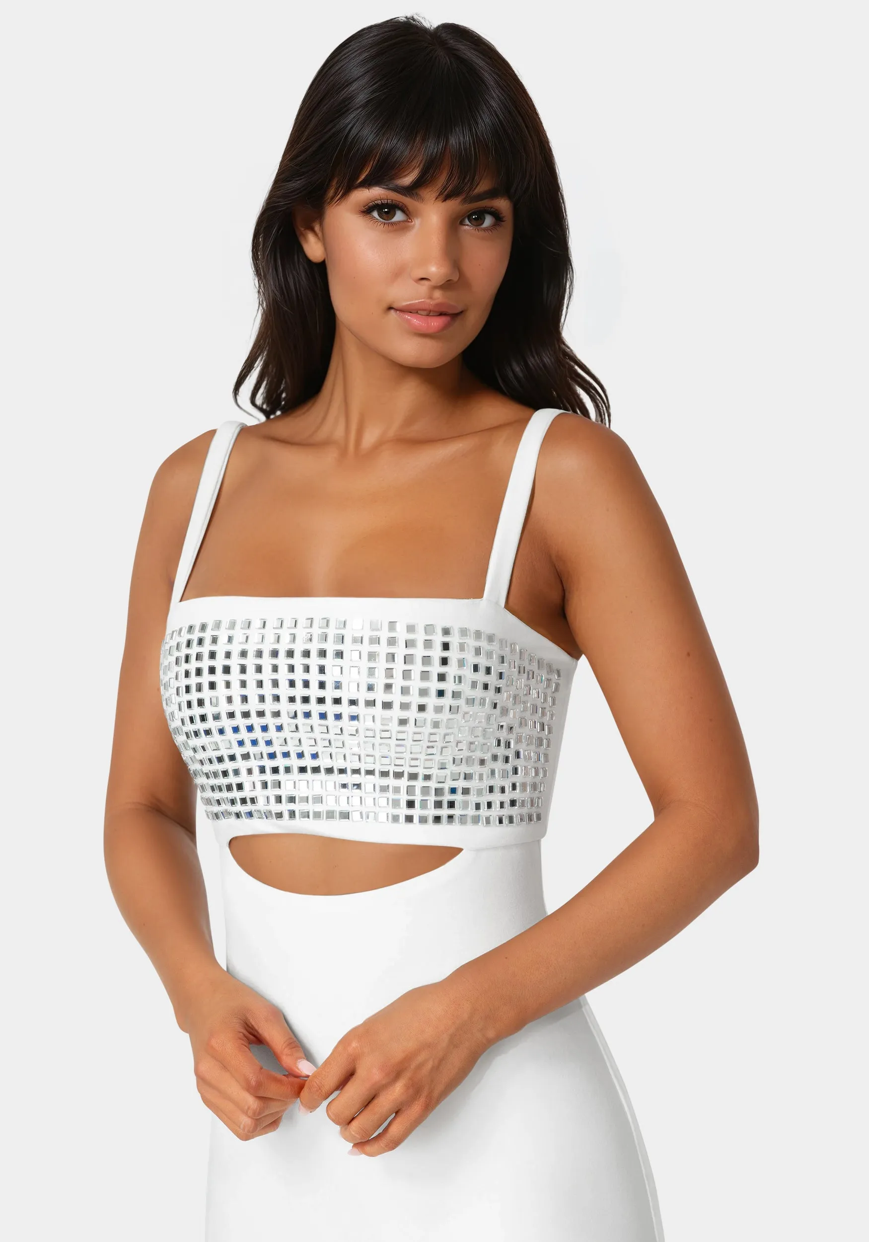 Embellished Strapless Column Maxi Dress sold by Bebe product image thumbnail 4