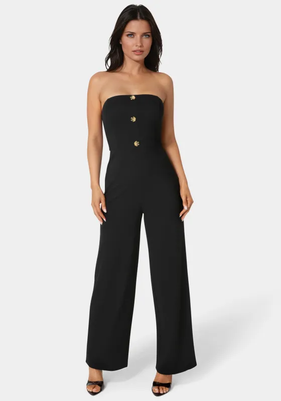 Strapless Wide Leg Jumpsuit sold by Bebe