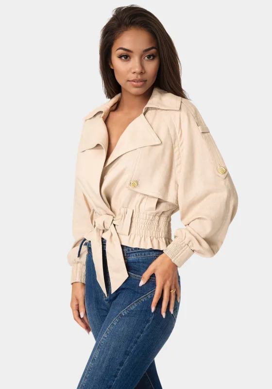 Cropped Trench Jacket sold by Bebe