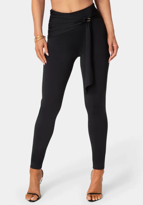 High Waist Draped Sash Legging sold by Bebe