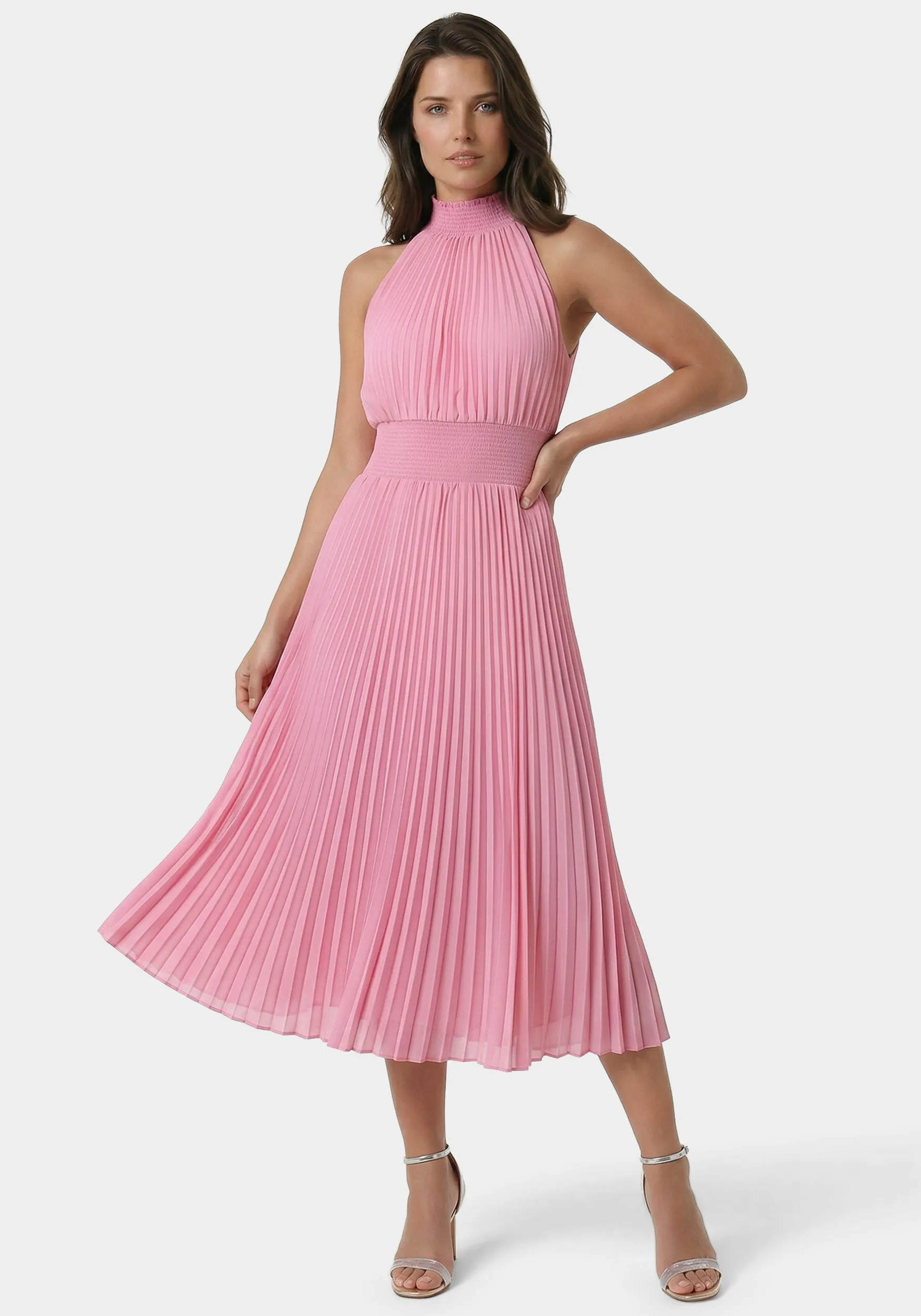 Sleeveless Pleated Dress sold by Bebe
