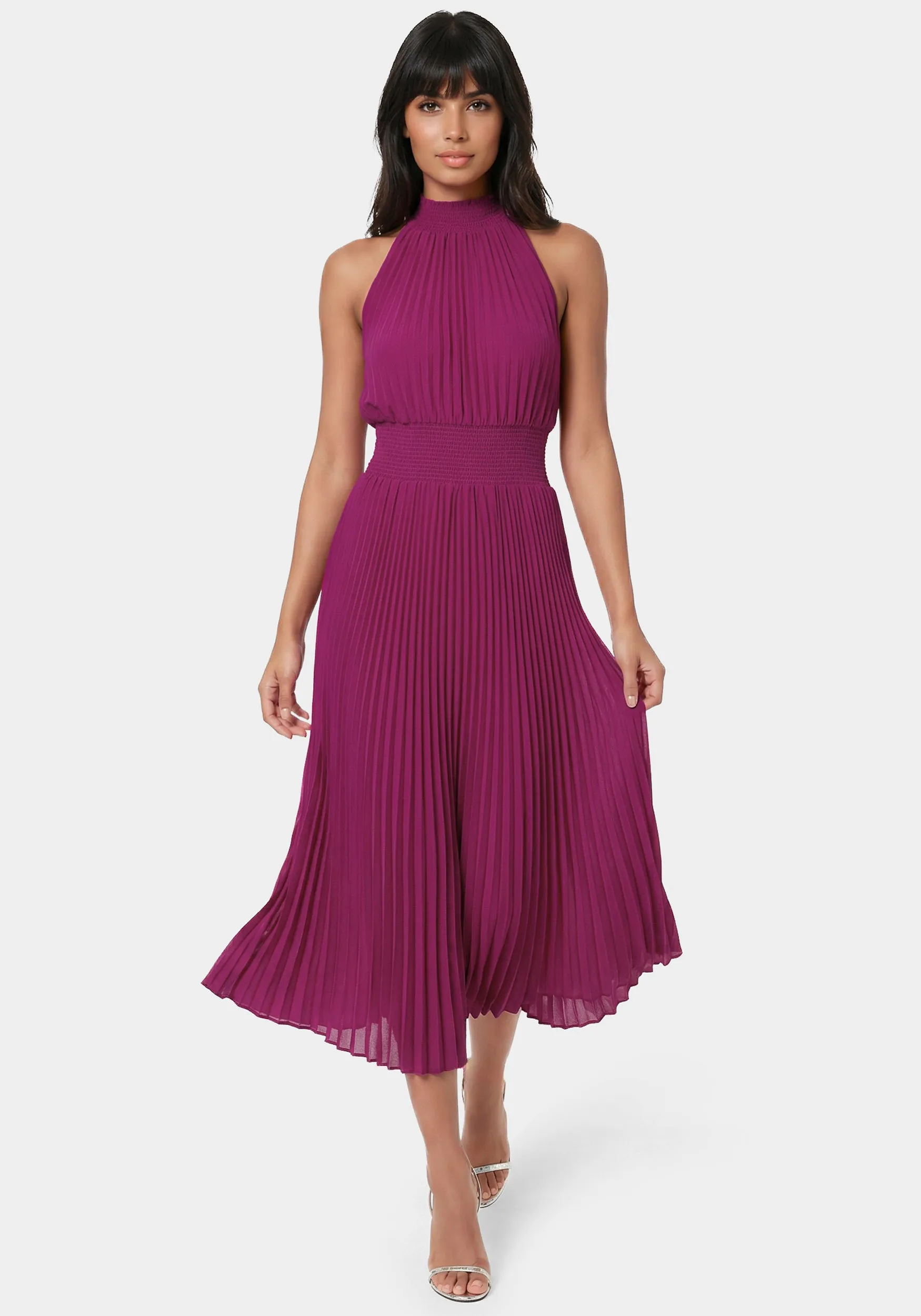 Sleeveless Pleated Dress sold by Bebe