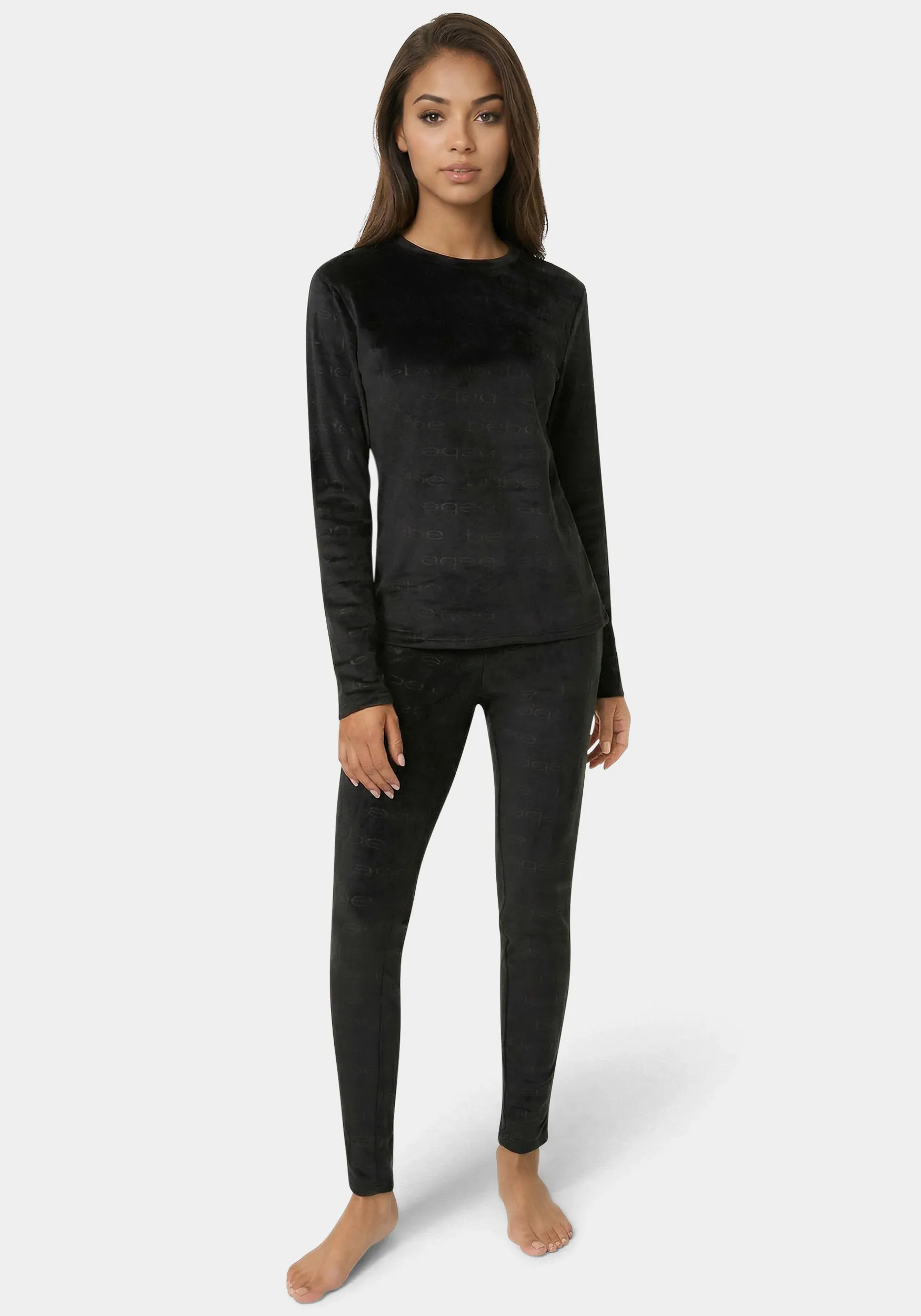 2pc Velour Bebe Louge Sleep Base Layer Set sold by Bebe product image thumbnail 3