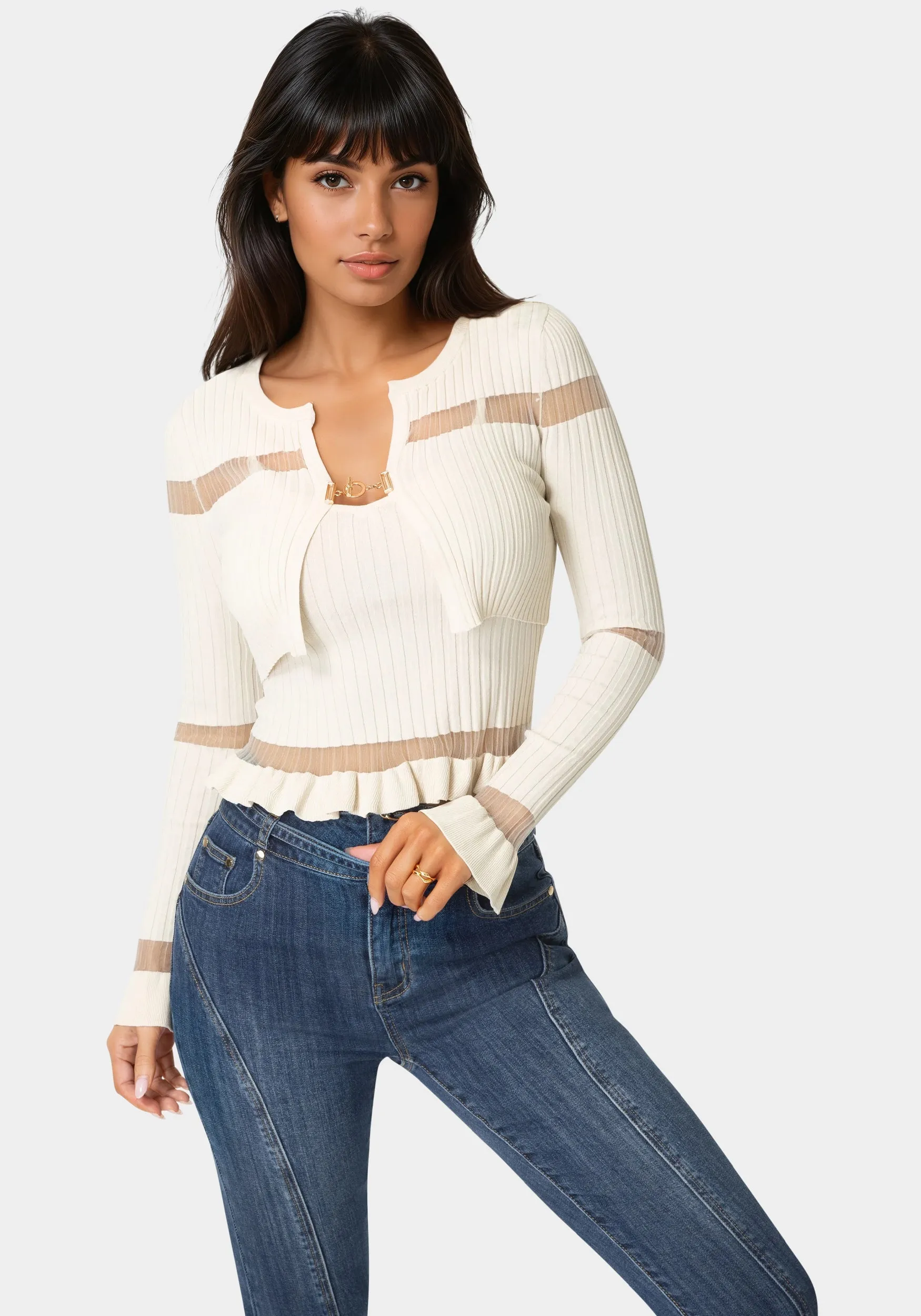 2 Piece Set Knit Top sold by Bebe