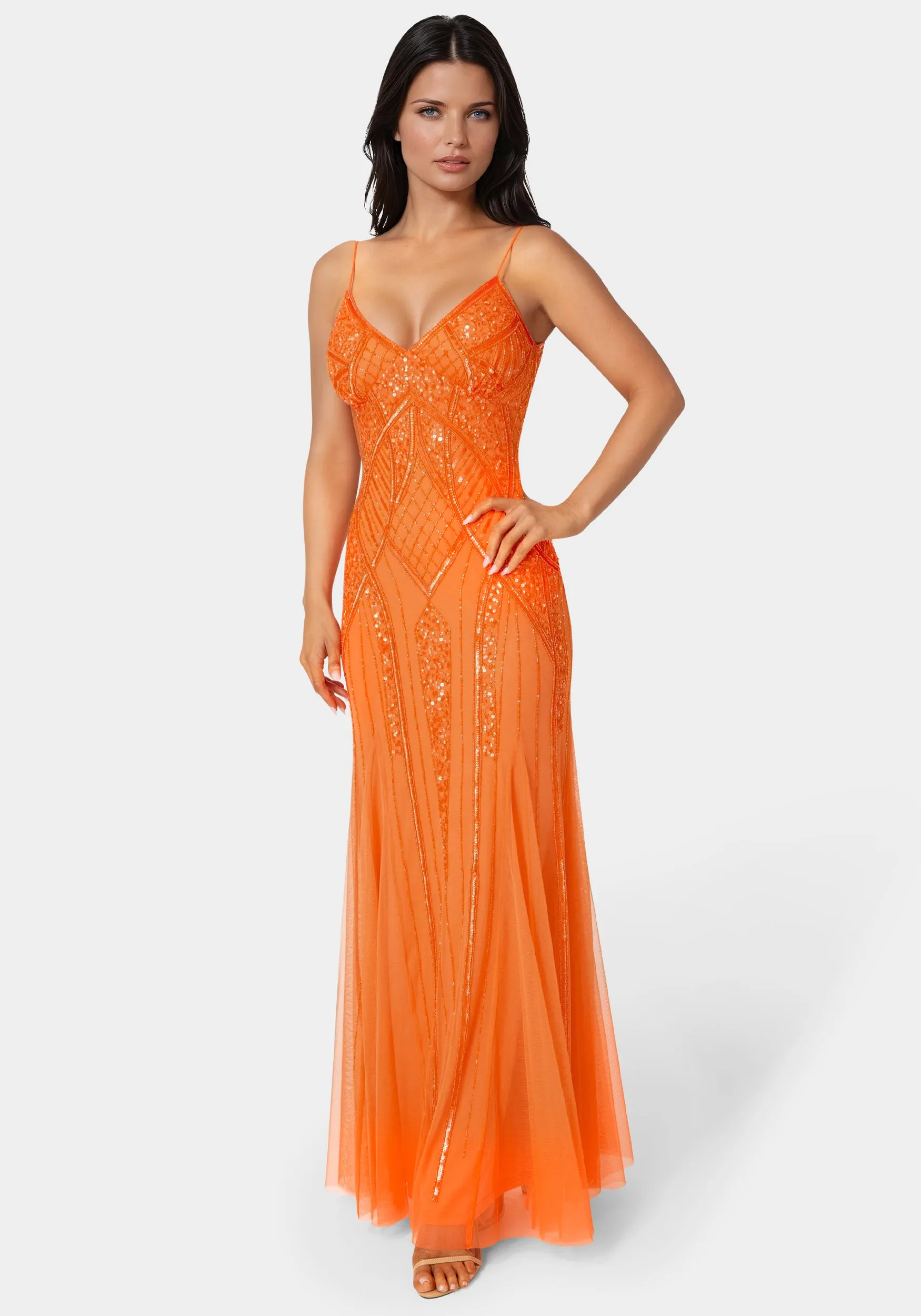 Beaded Gown sold by Bebe