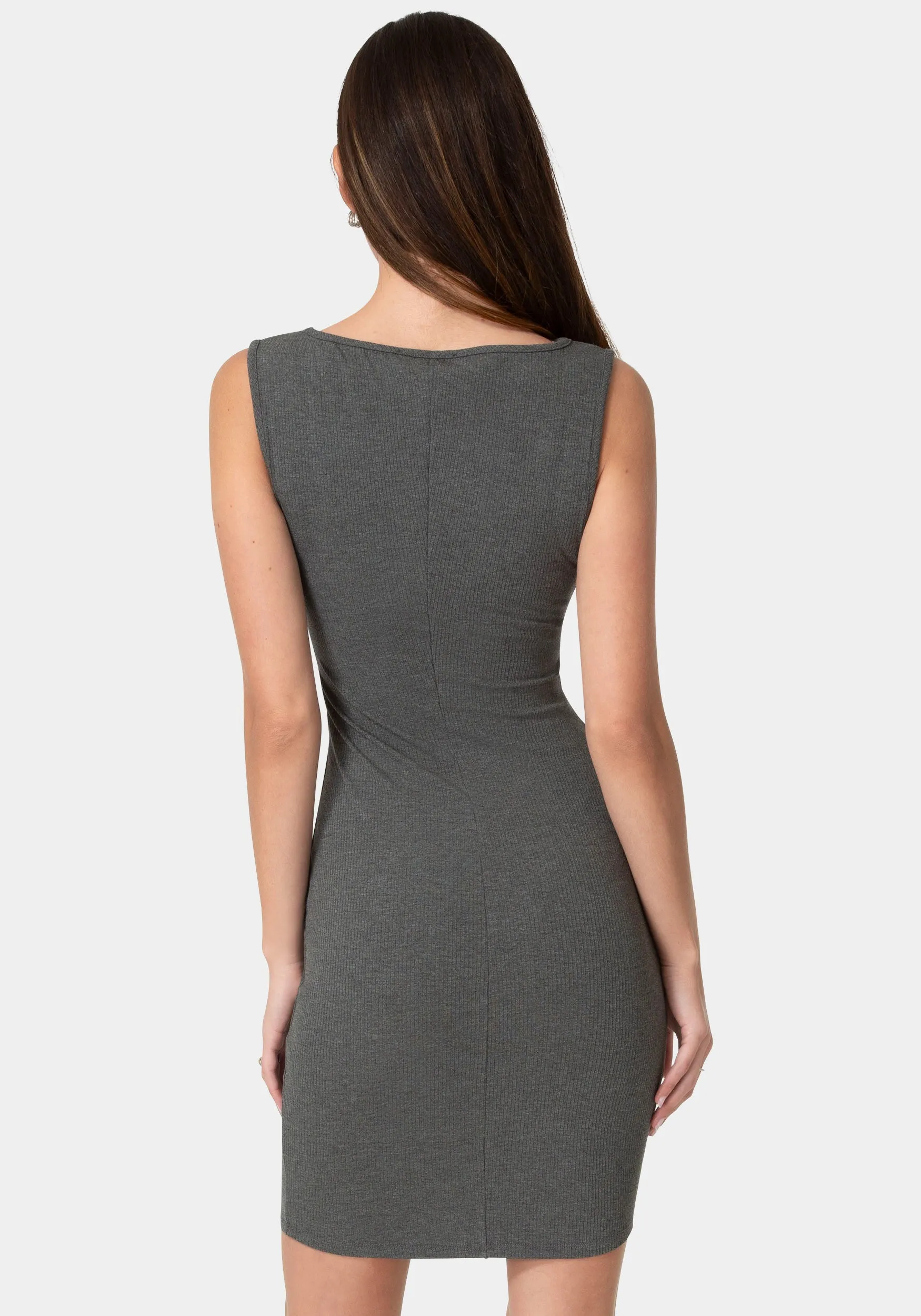 Ribbed Boatneck Mini Dress sold by Bebe product image thumbnail 3