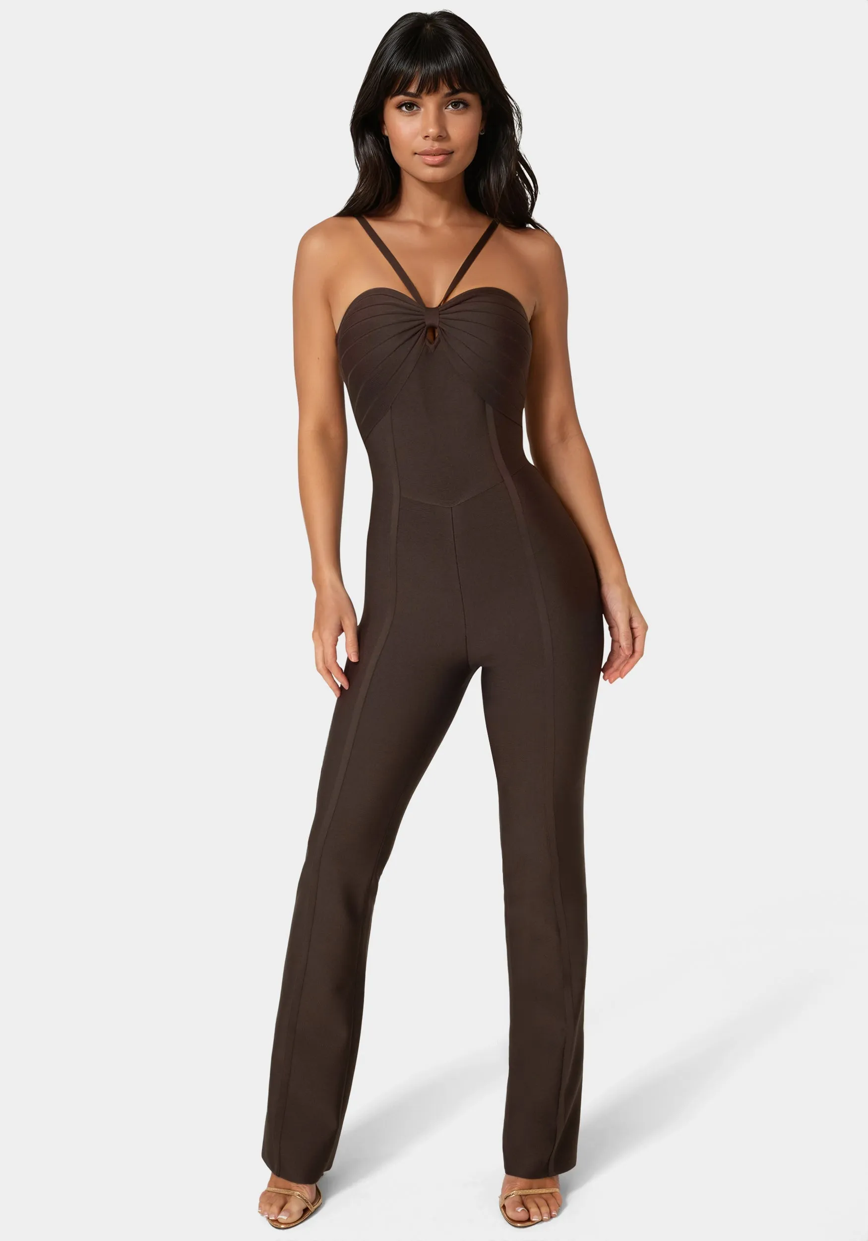 Bandage Mini Flare Leg Jumpsuit sold by Bebe product image thumbnail 3