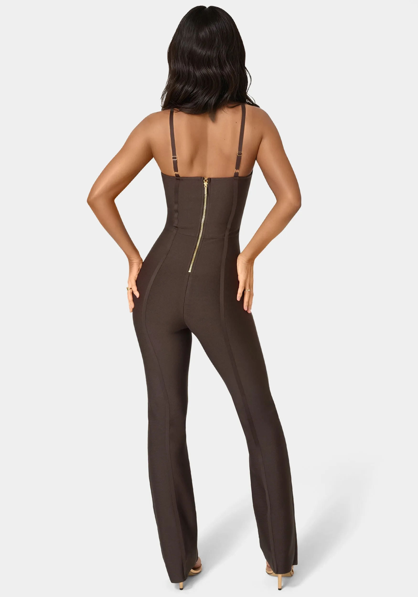 Bandage Mini Flare Leg Jumpsuit sold by Bebe product image thumbnail 2