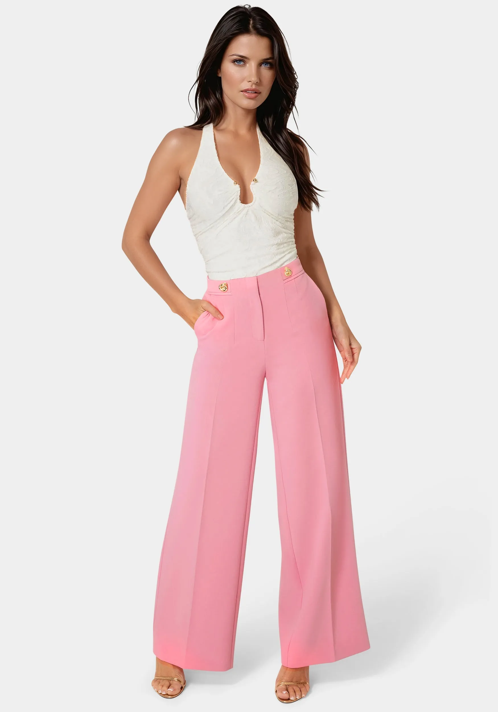Tailored Wide Leg Pant sold by Bebe product image thumbnail 2