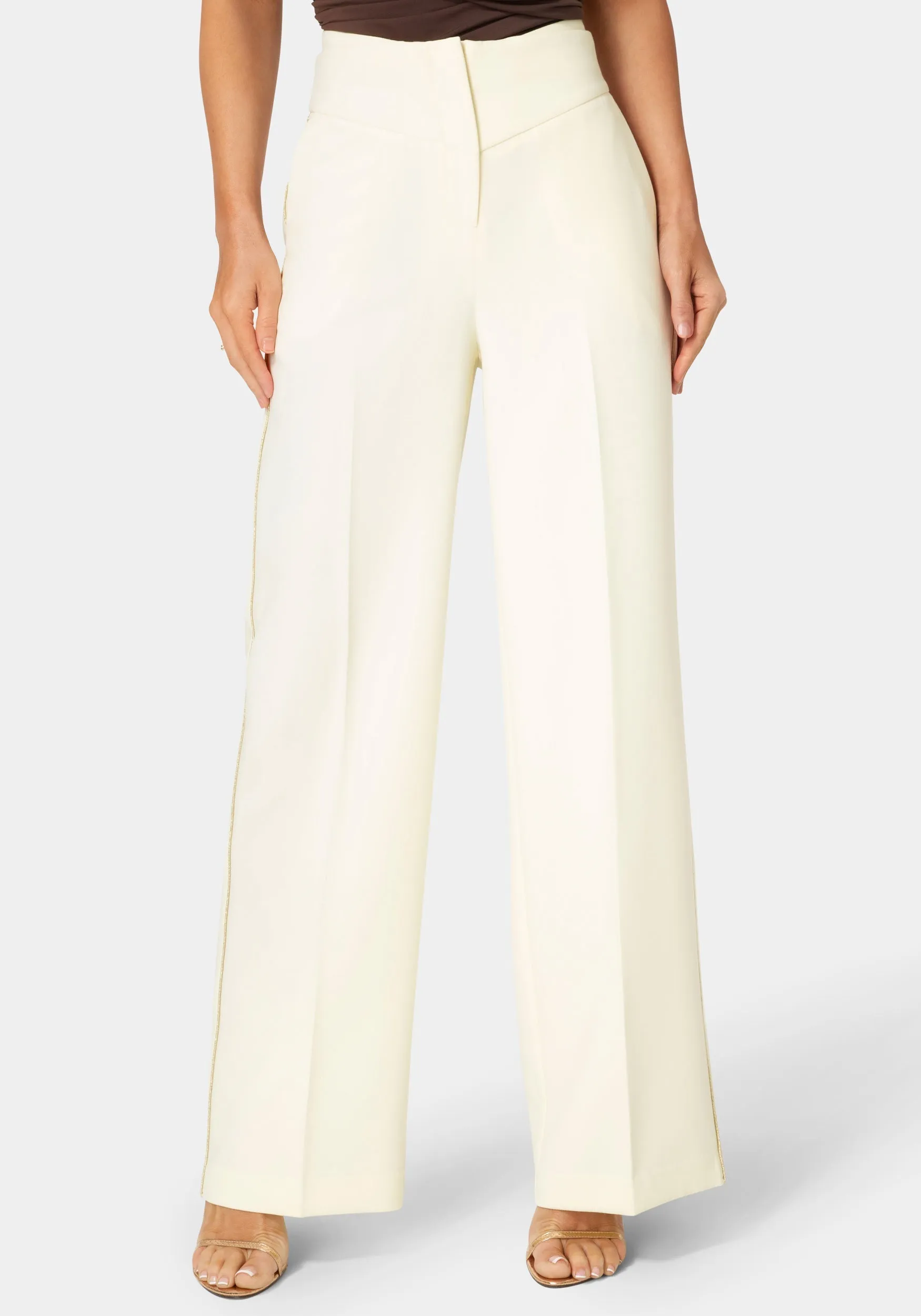 Tailored Straight Wide Leg Pant sold by Bebe product image thumbnail 3