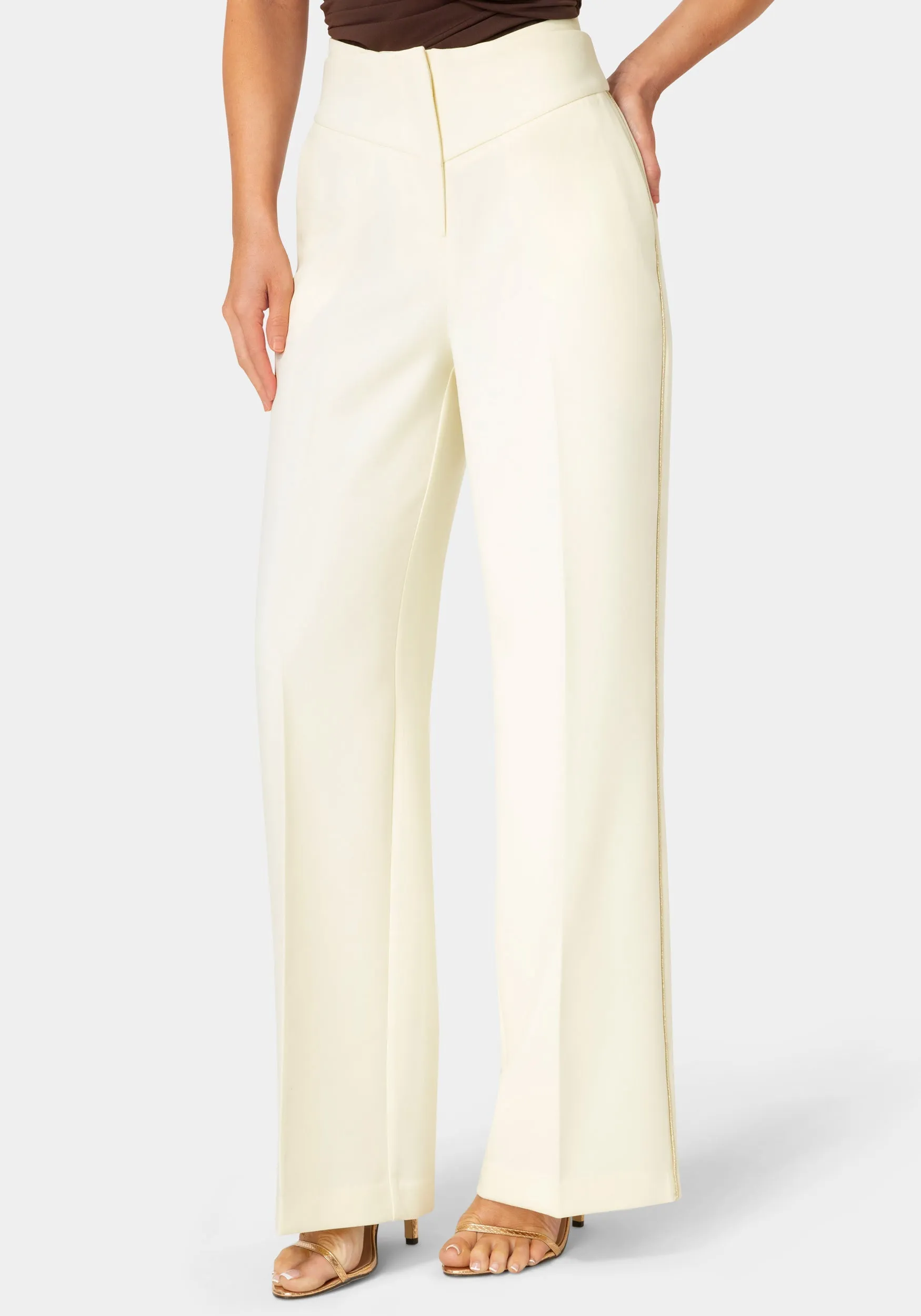 Tailored Straight Wide Leg Pant sold by Bebe