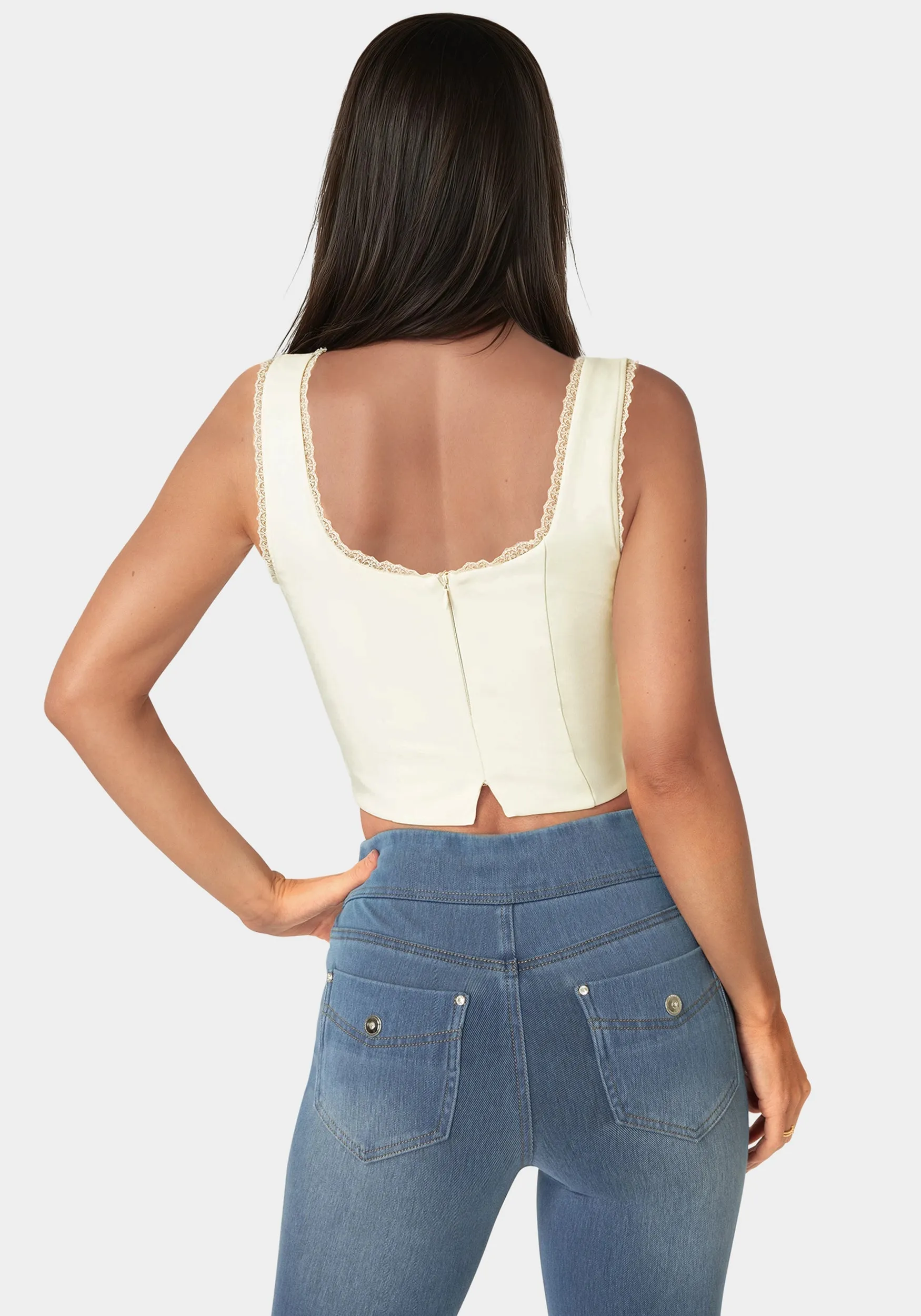 Front Tie Corset Top sold by Bebe product image thumbnail 3