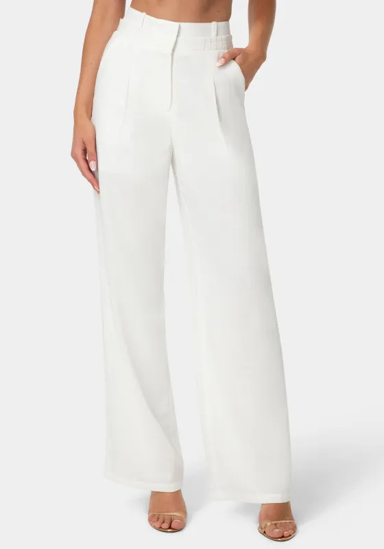 Pleated Linen Wide Leg Pant made by TC