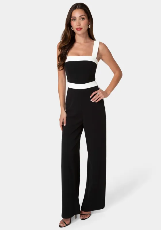 Colorblock Square Neck Jumpsuit made by Jump