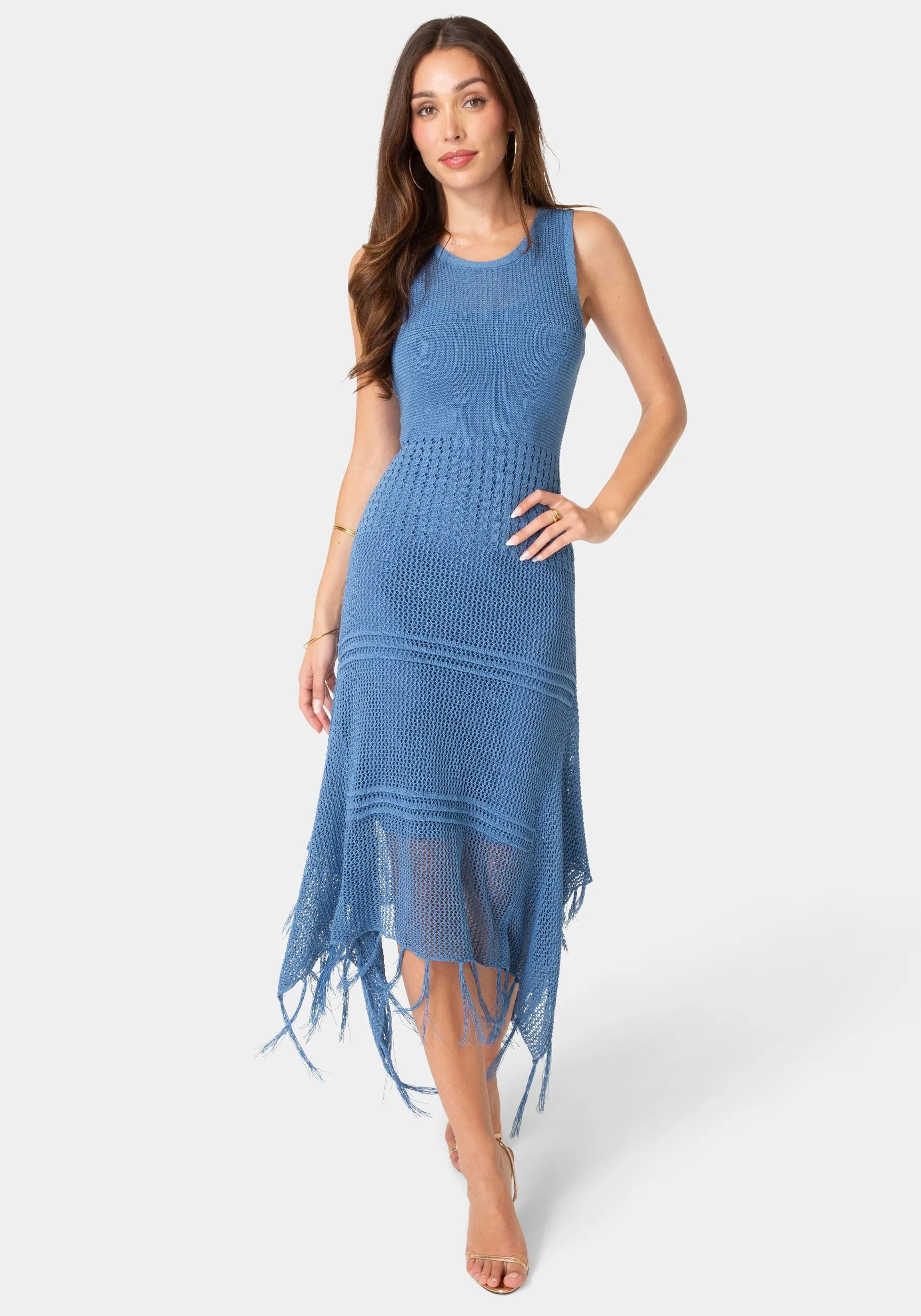 Crochet Tank Sweater Dress sold by Bebe