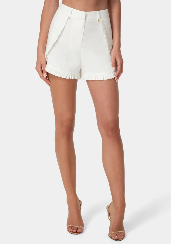 Ruffle Linen Shorts made by TC