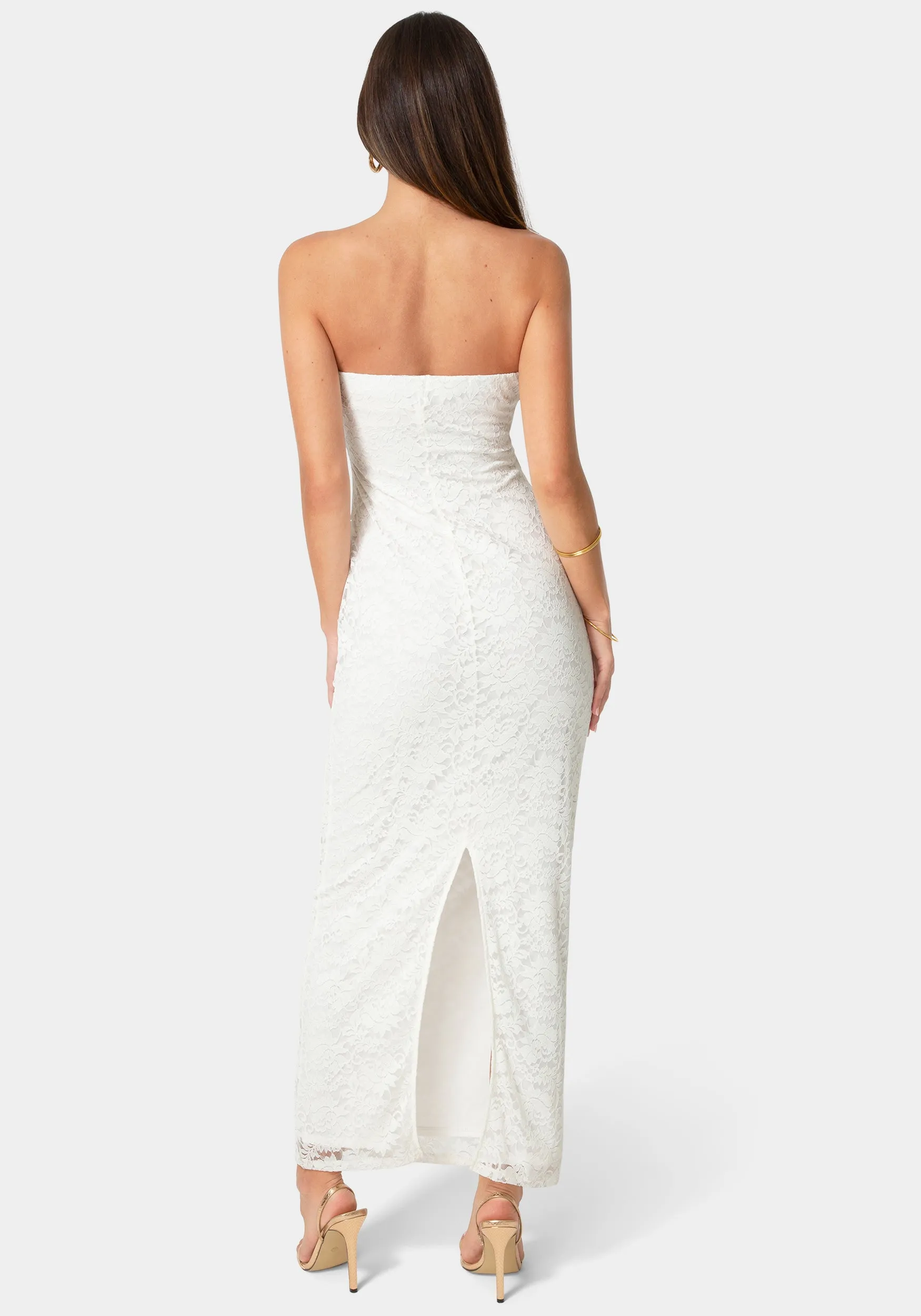 Lace Strapless Tube Maxi Dress sold by Bebe product image thumbnail 3