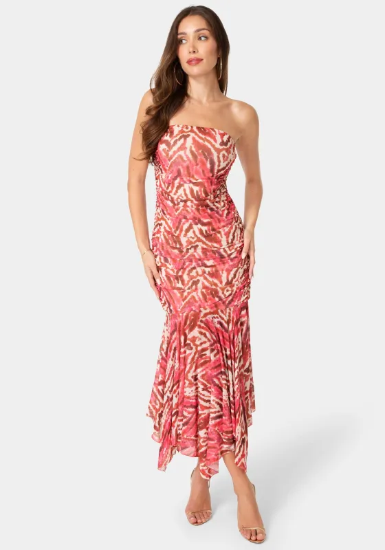 Powermesh Strapless Hanky Dress made by Jump