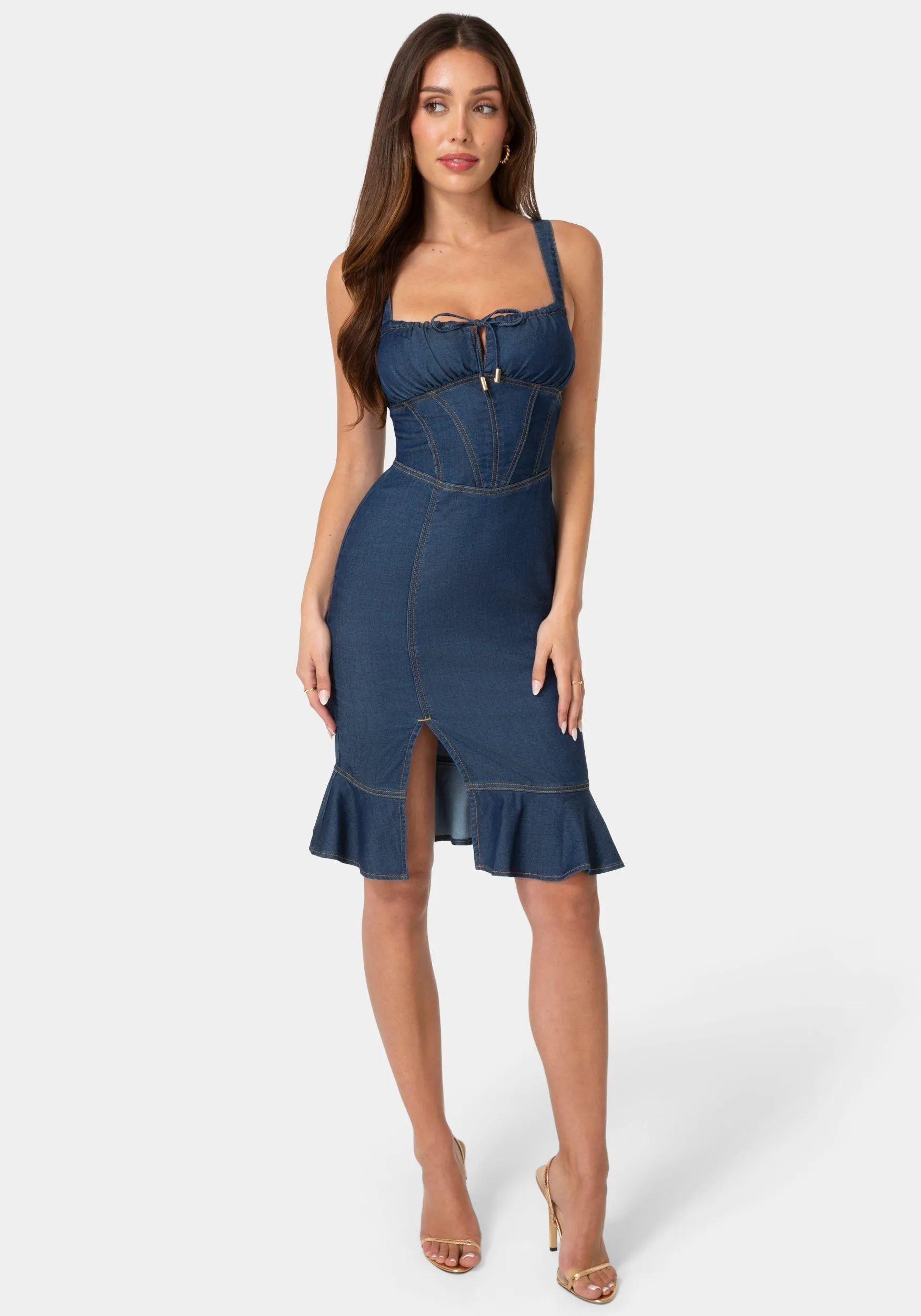 Tencel Midi Dress sold by Bebe product image thumbnail 4