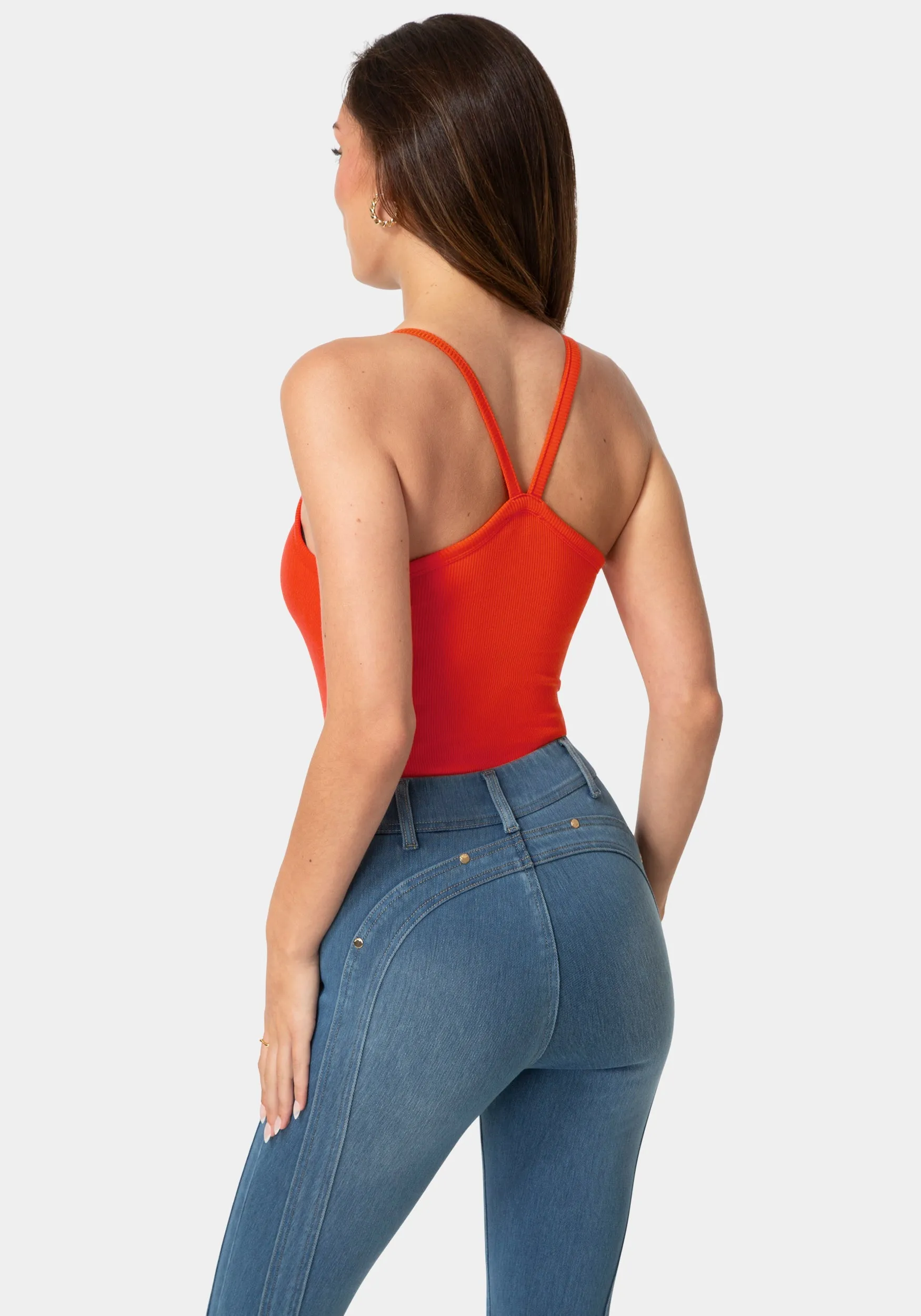 Bebe Logo Racer Back Rib Tank sold by Bebe product image thumbnail 2