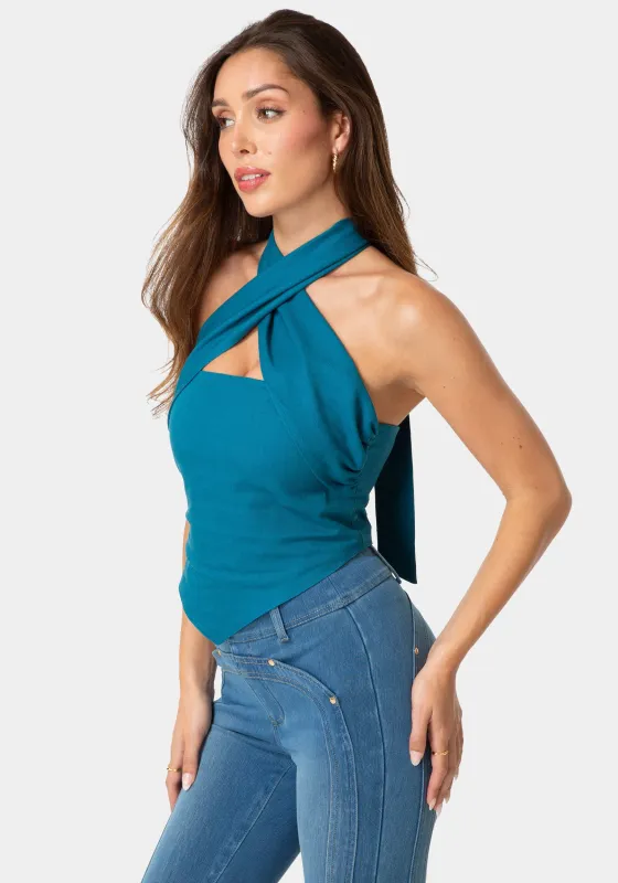 Versatile Scarf Linen Top made by TC