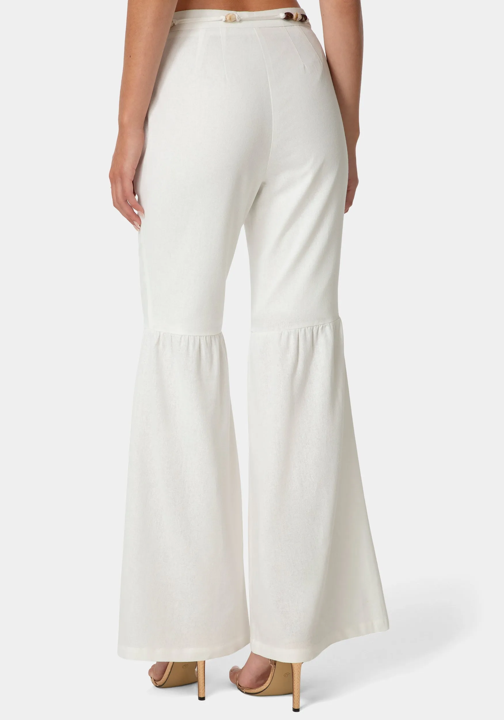 Bell Bottom Linen Pants sold by Bebe product image thumbnail 3