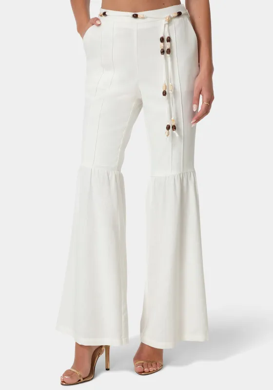 Bell Bottom Linen Pants made by TC