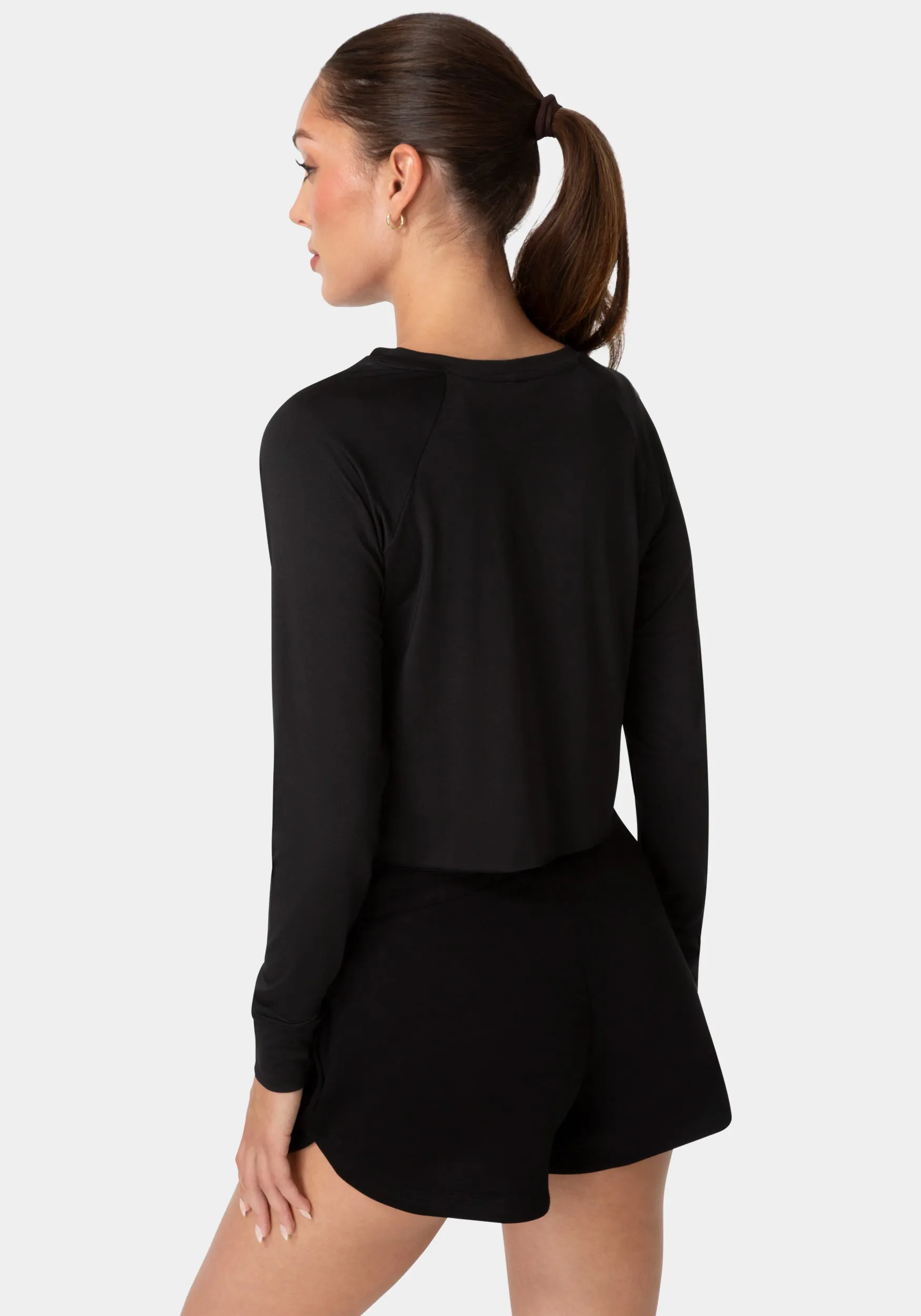 Bebe Sport Long Sleeve Laser Cut Top sold by Bebe product image thumbnail 2