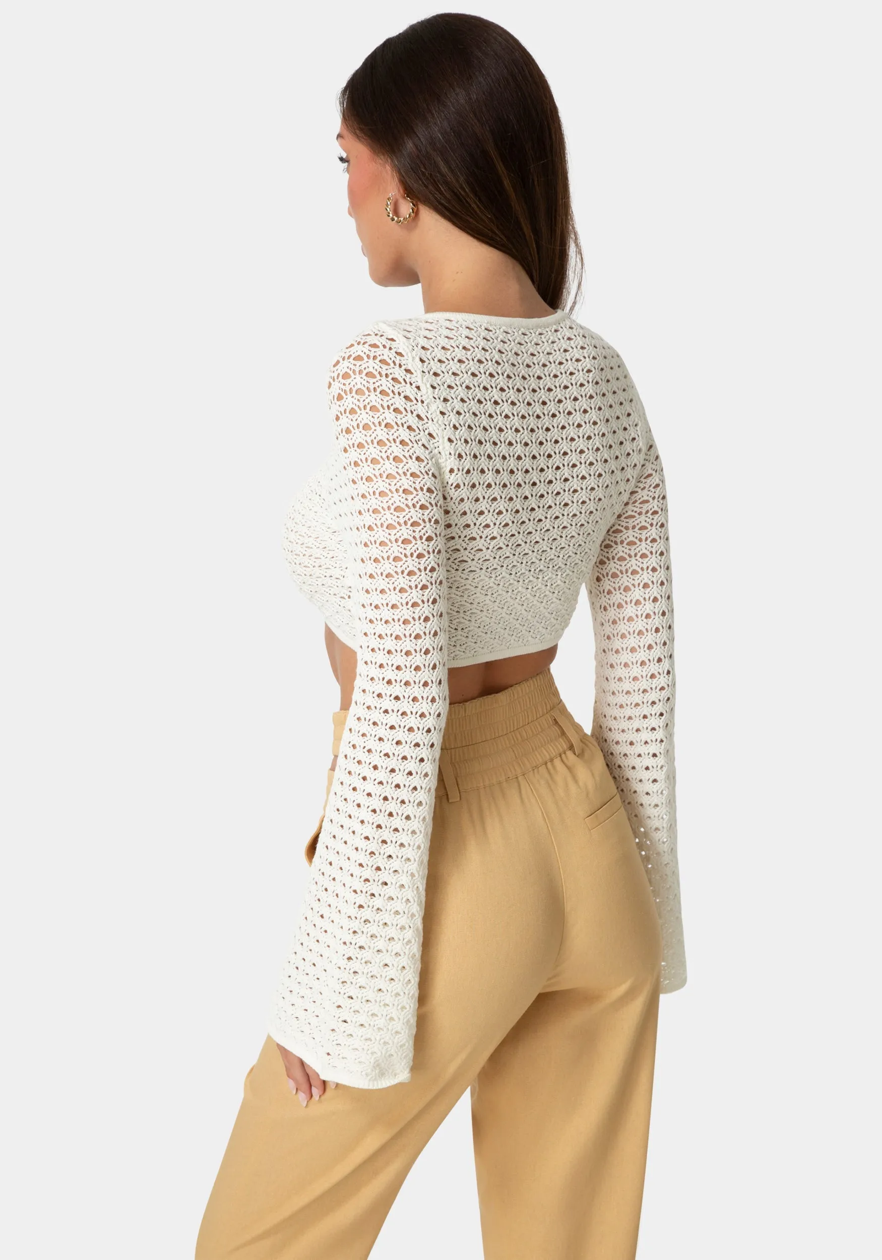 Resort Crochet Knit Top sold by Bebe product image thumbnail 2