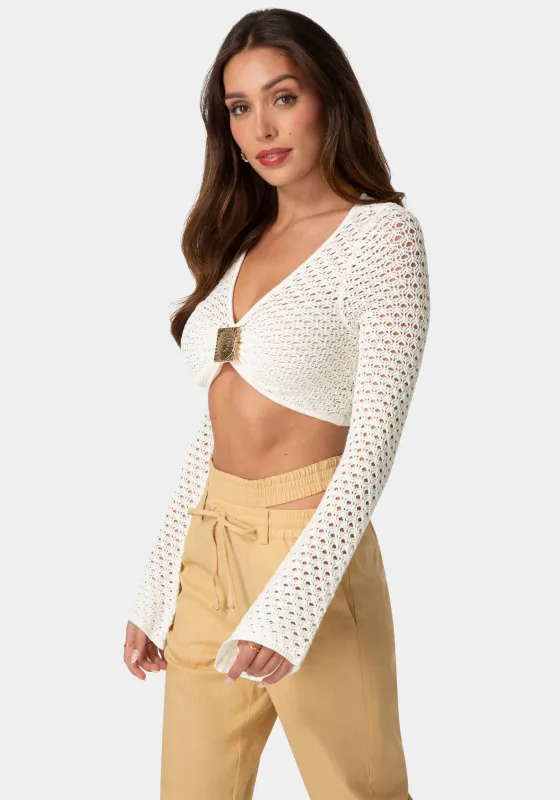 Resort Crochet Knit Top made by TC