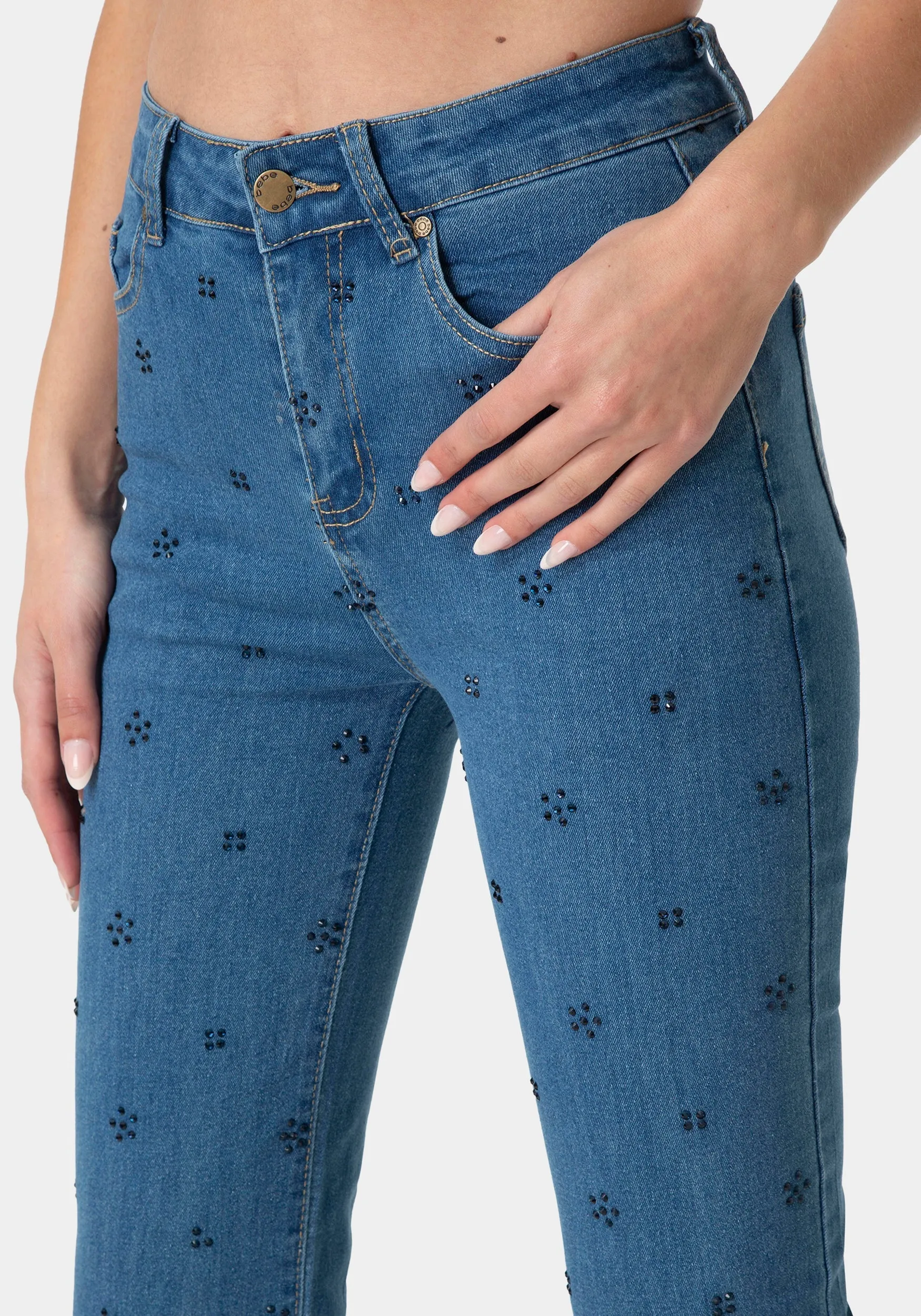 The Rosette Jean sold by Bebe product image thumbnail 4