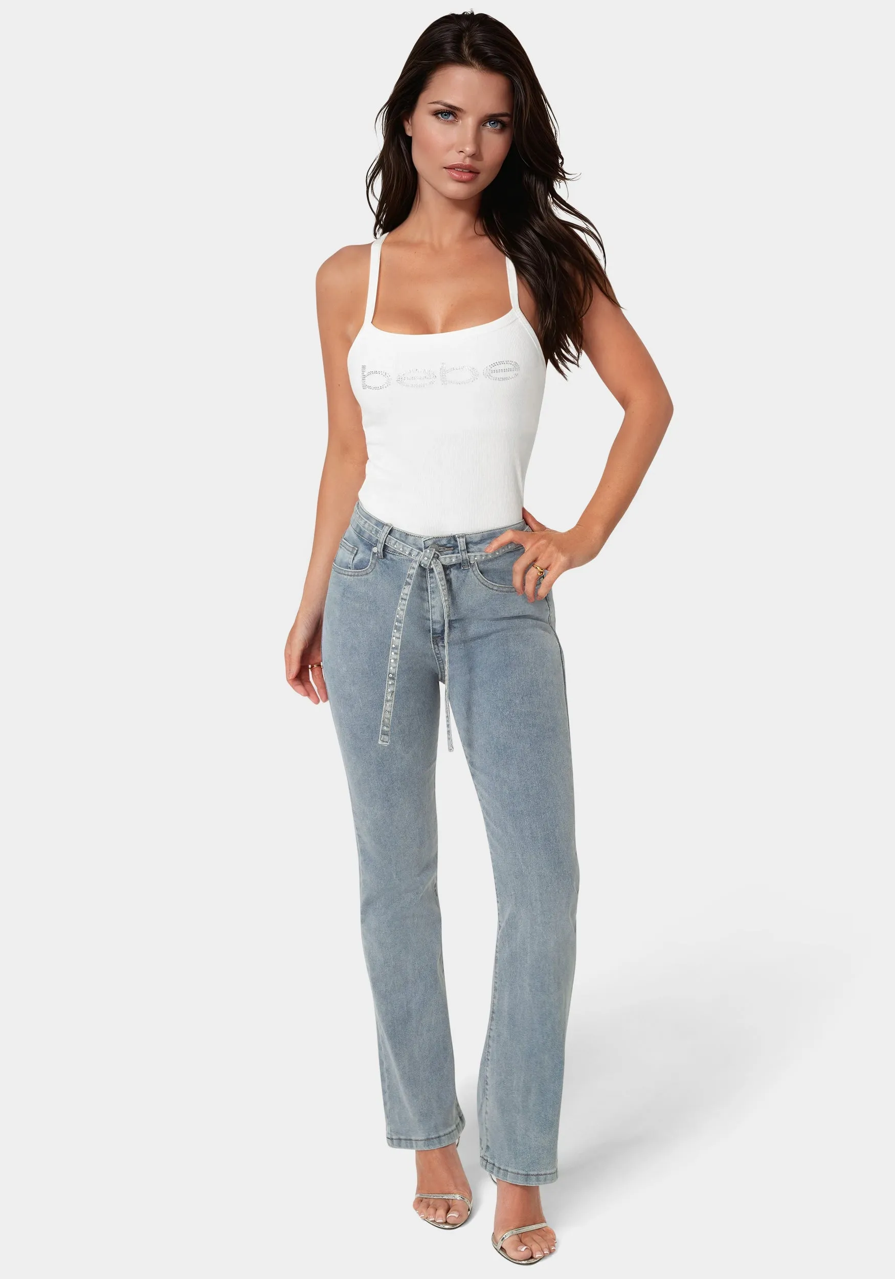 The Sparkle Tie Jean sold by Bebe product image thumbnail 2
