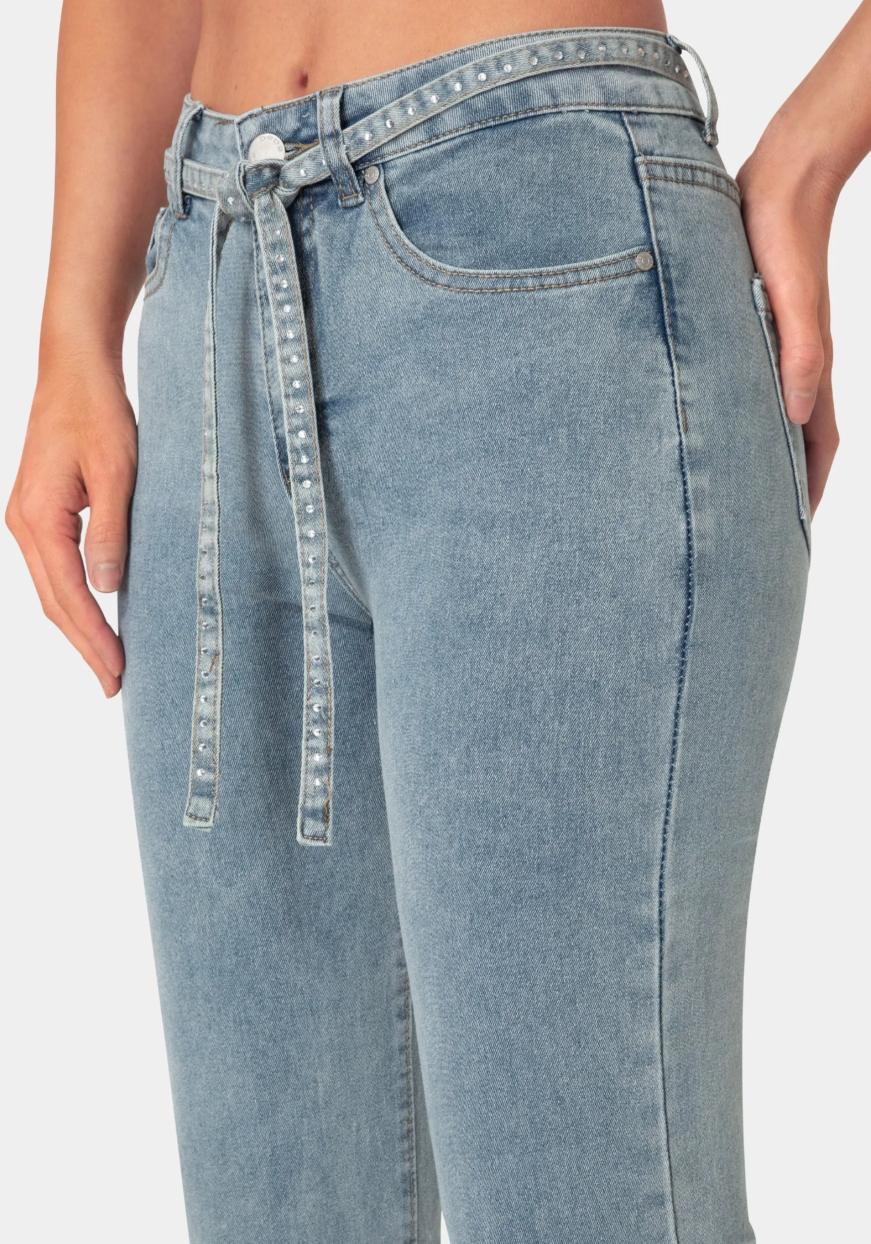 The Sparkle Tie Jean sold by Bebe product image thumbnail 4