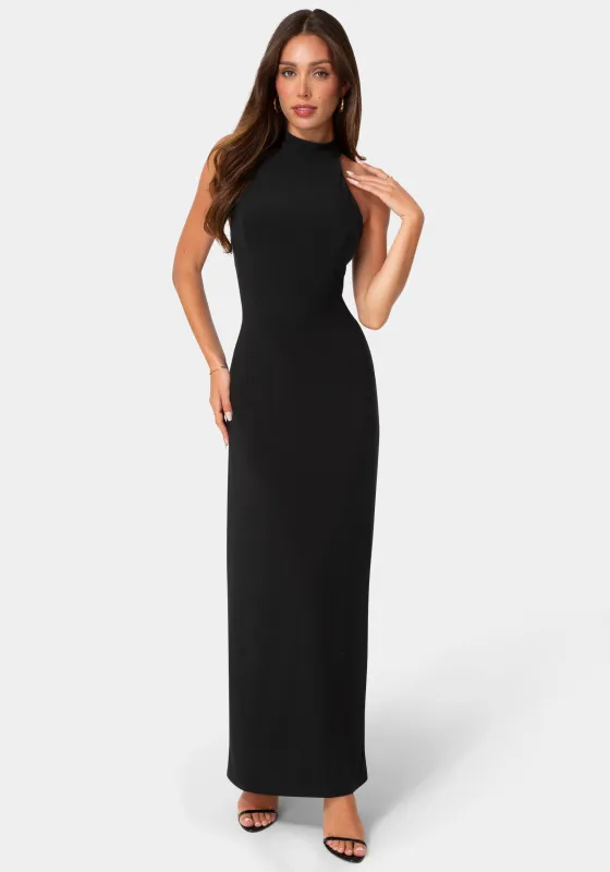 Jersey Halter Maxi Dress with Lace Inset made by Jump