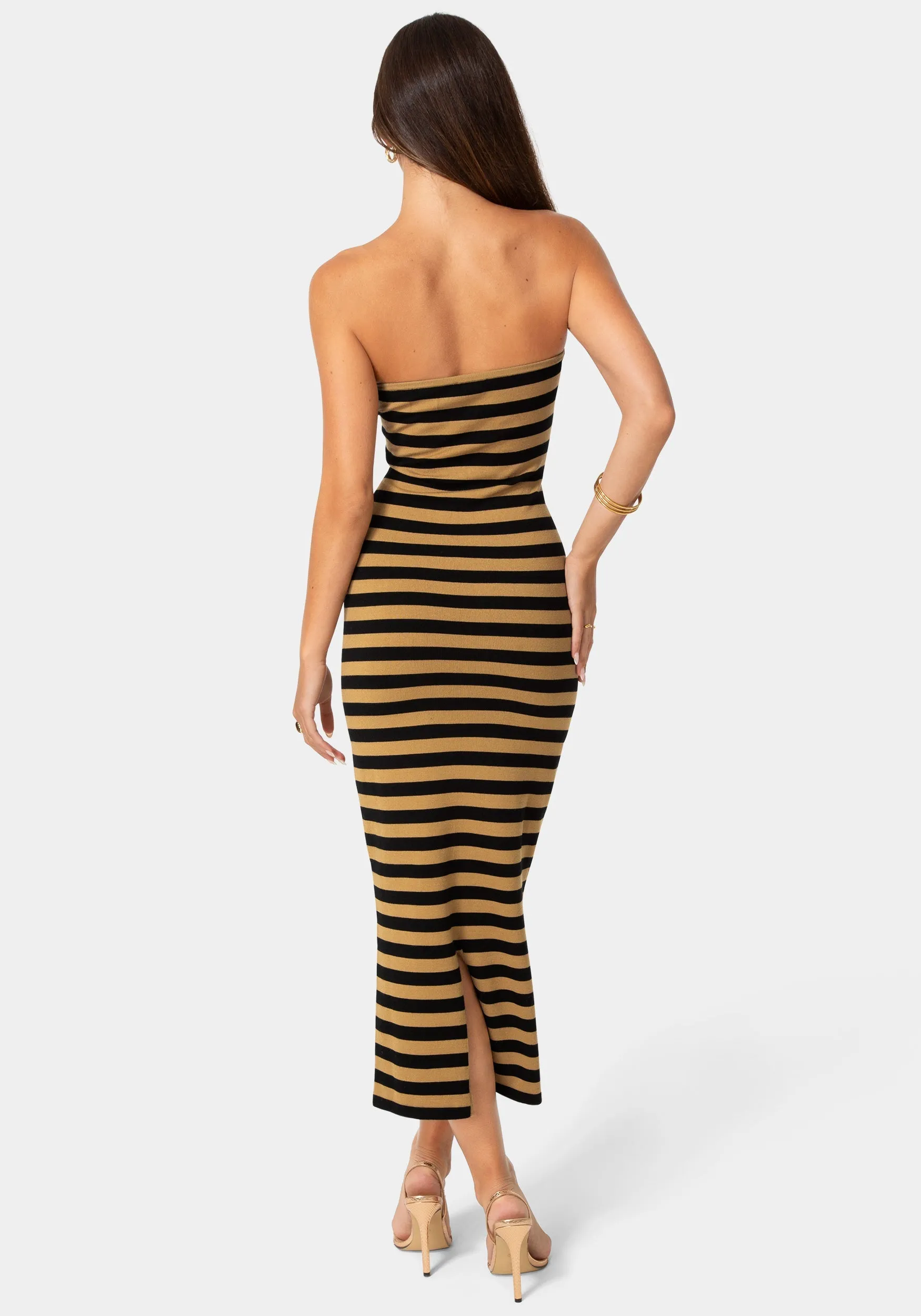 Stripe Strapless Tube Maxi Dress sold by Bebe product image thumbnail 3